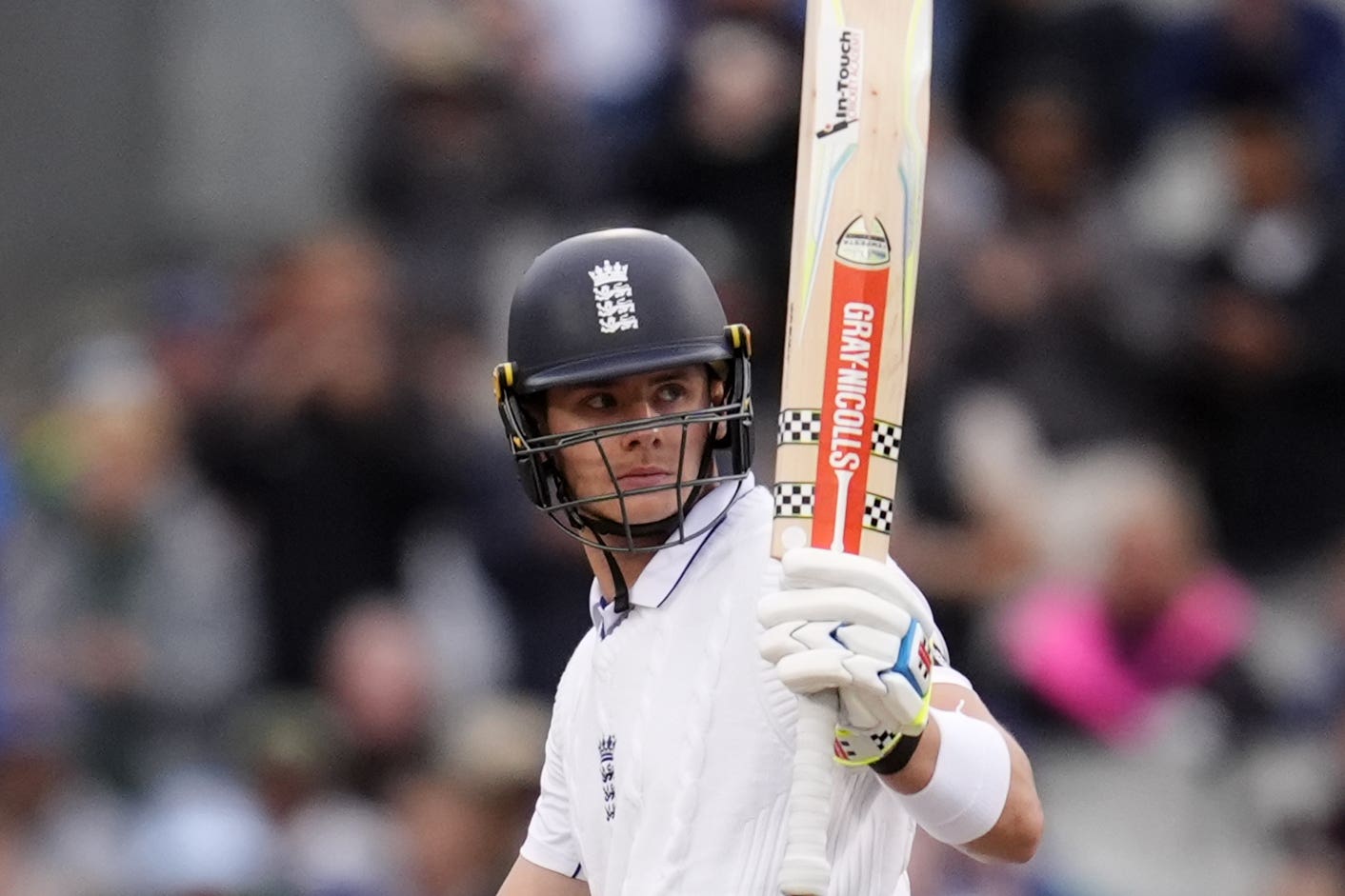 Jamie Smith’s unbeaten half-century put England on top on day two (Nick Potts/PA)