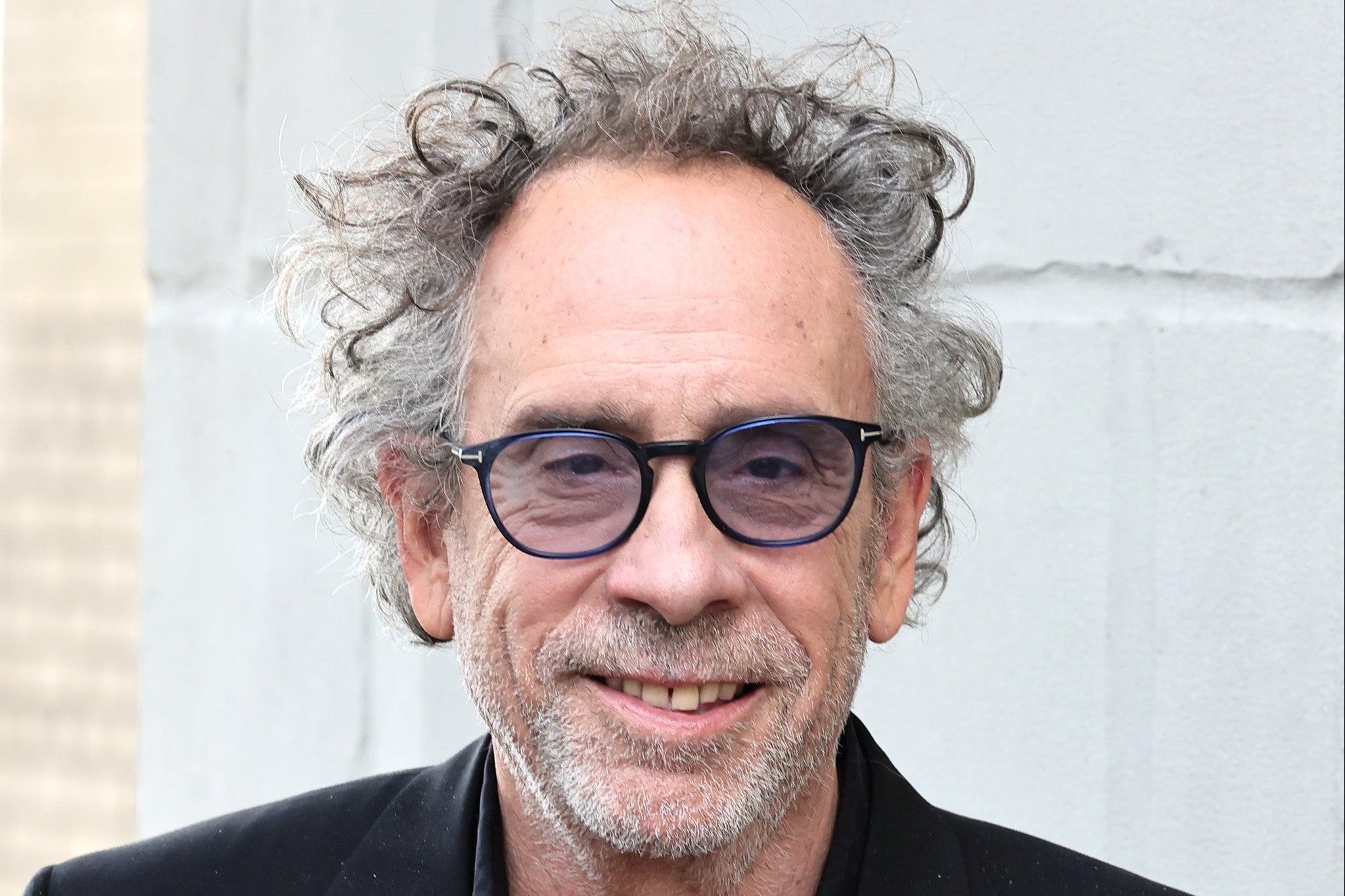 Tim Burton at a ‘Beetlejuice Beetlejuice’ photo call in New York on August 17, 2024