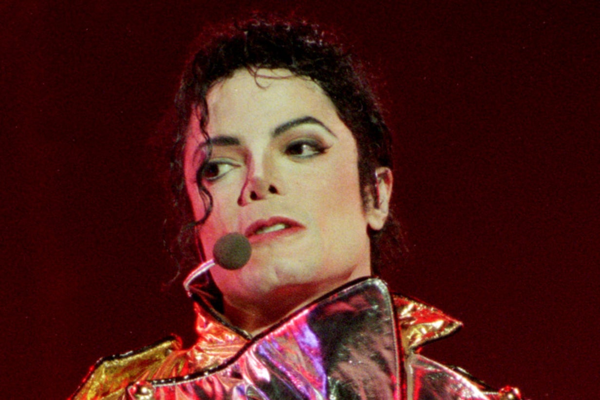 Michael Jackson, who died in 2009, onstage in New Zealand in 1996