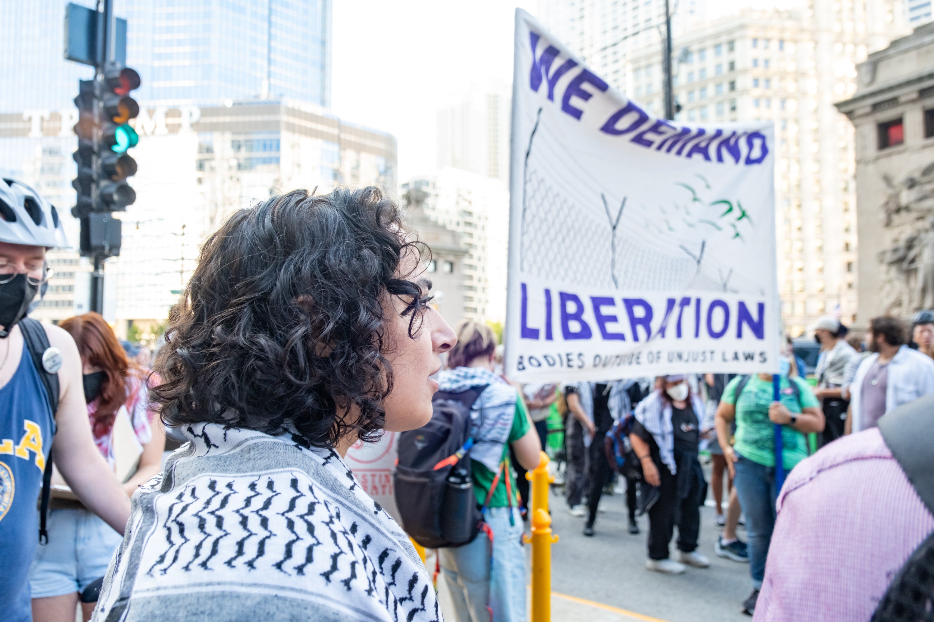 Emad Abdelhadi, a sociology professor at the University of Chicago, was called by the FBI over a tweet she posted about a Gaza protest at the DNC.