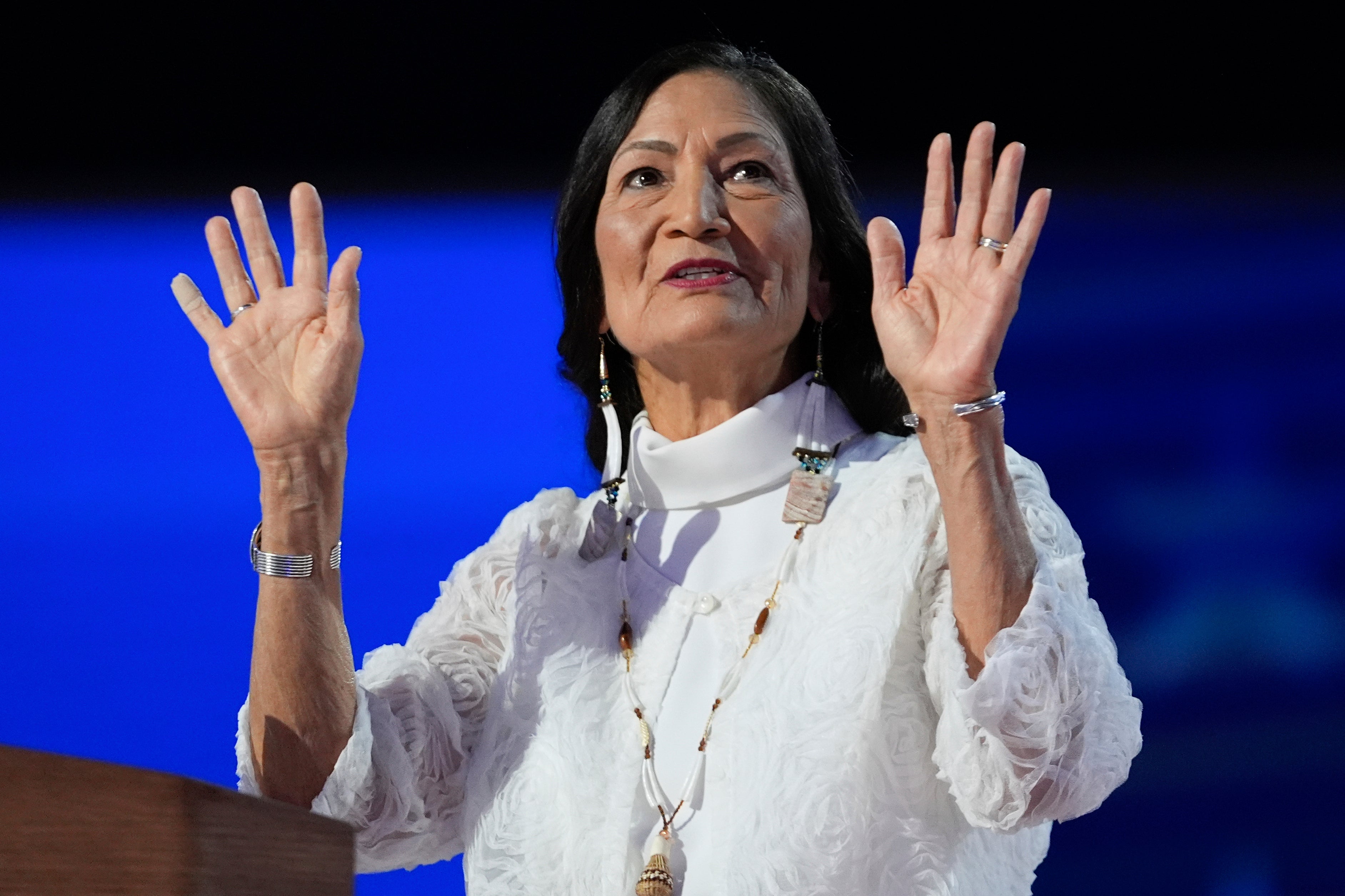 Biden’s interior secretary, Deb Haaland, is the first Native American cabinet member in US history