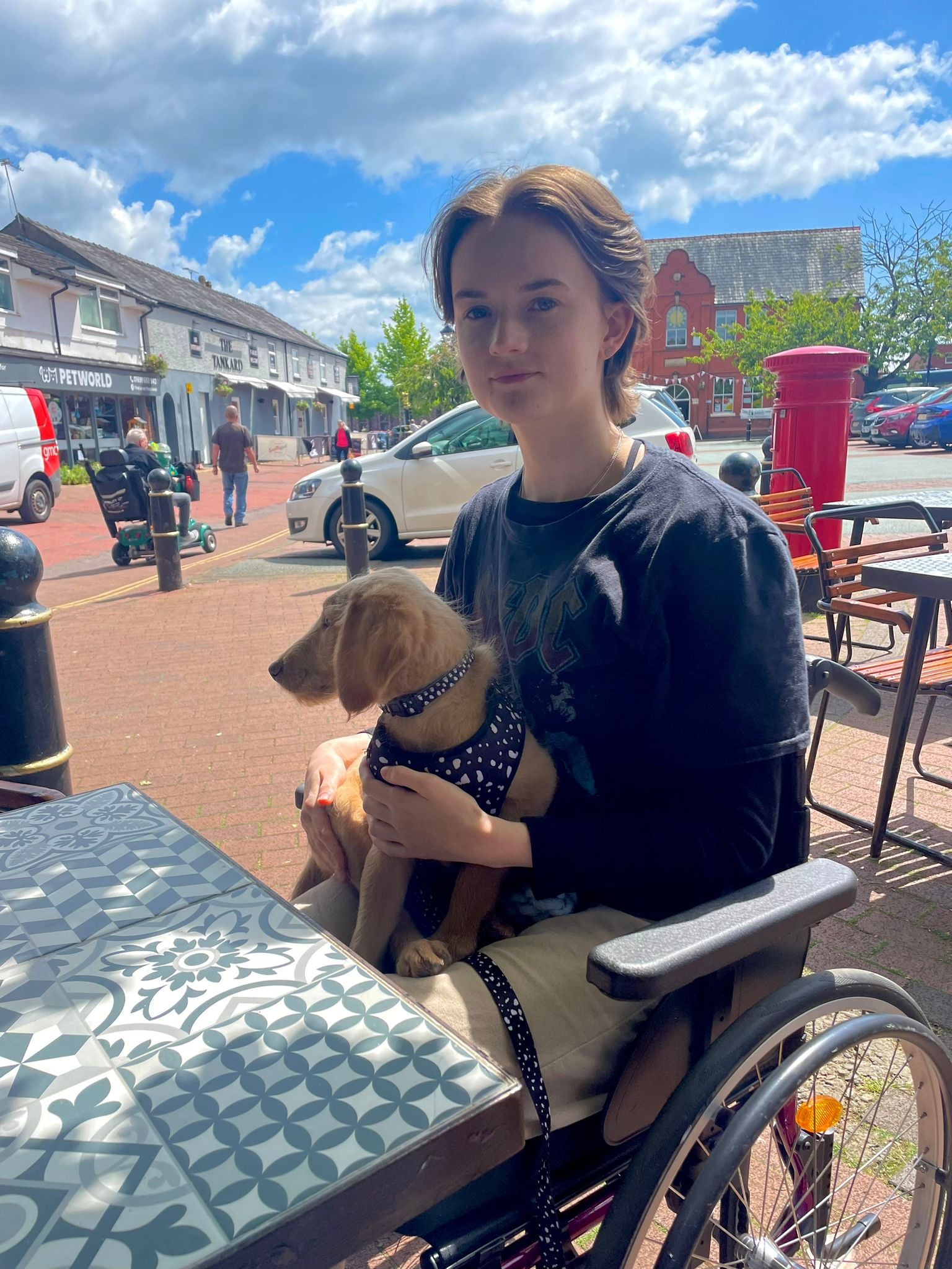 Amy-Louise with her dog Bailey