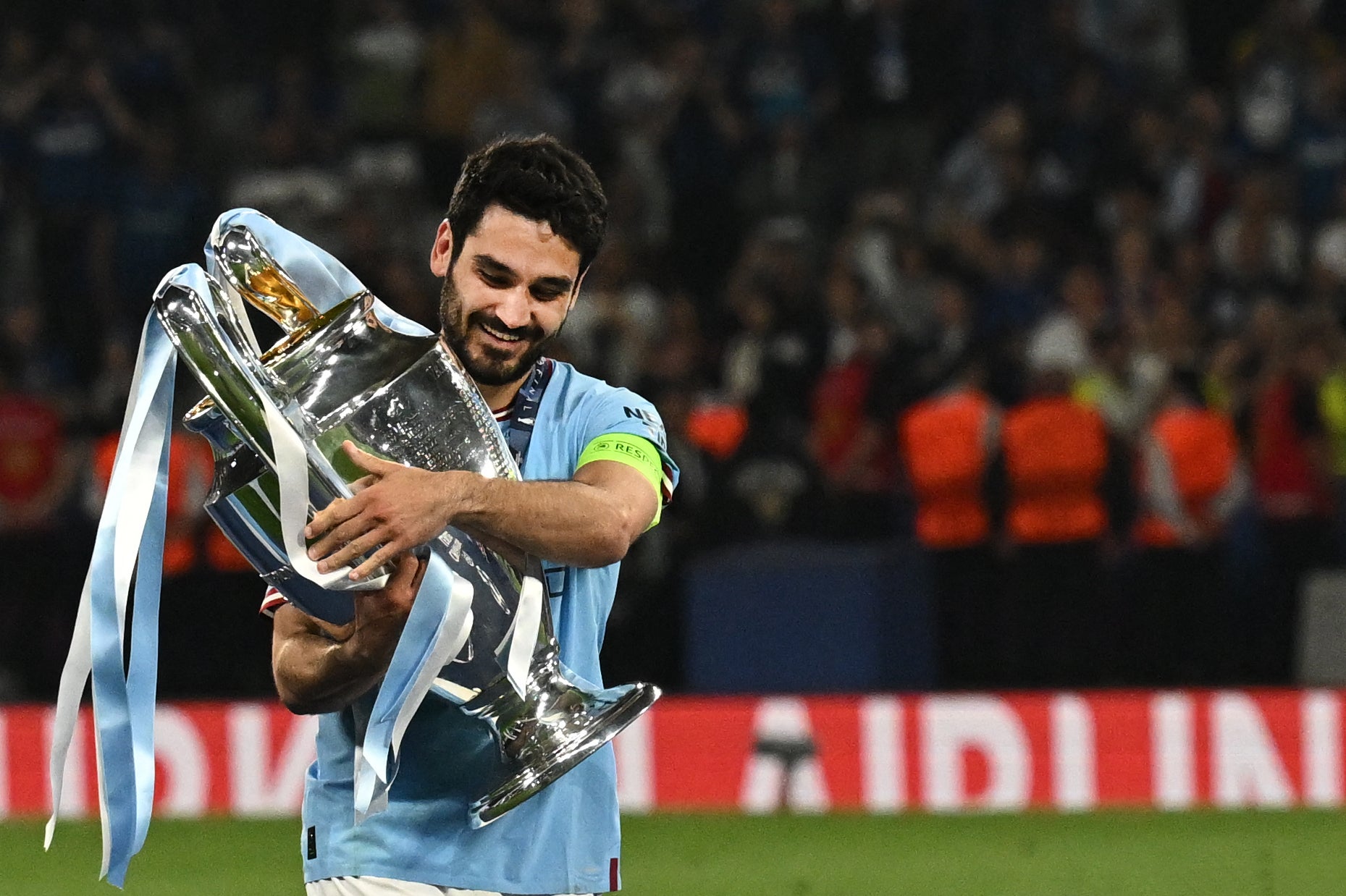 Ilkay Gundogan captained Man City during their treble-winning season and has returned on a free transfer from Barcelona.