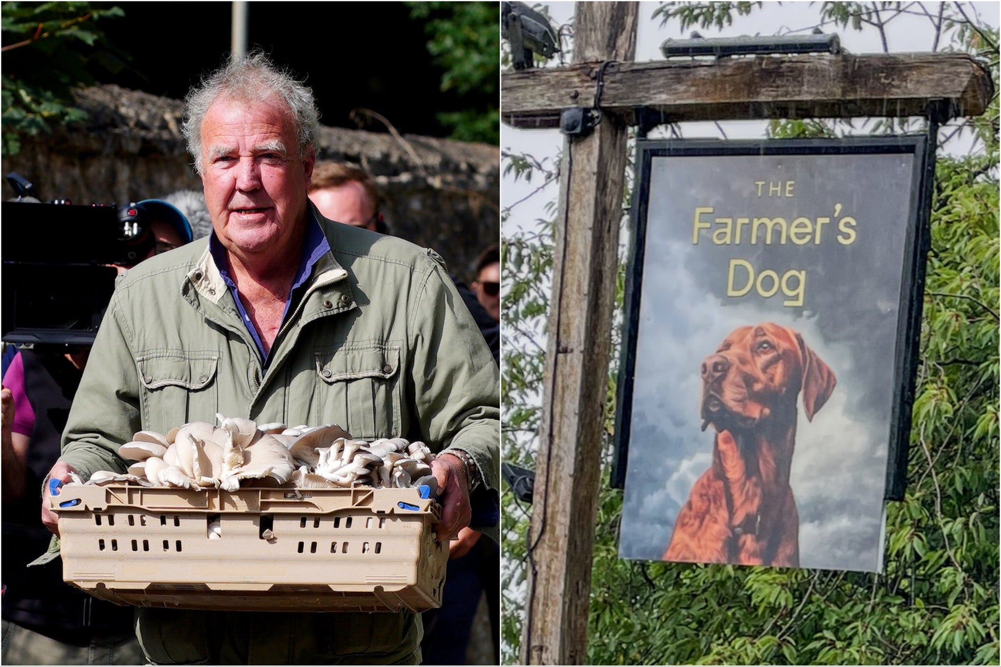 Jeremy Clarkson on the opening day of The Farmer’s Dog