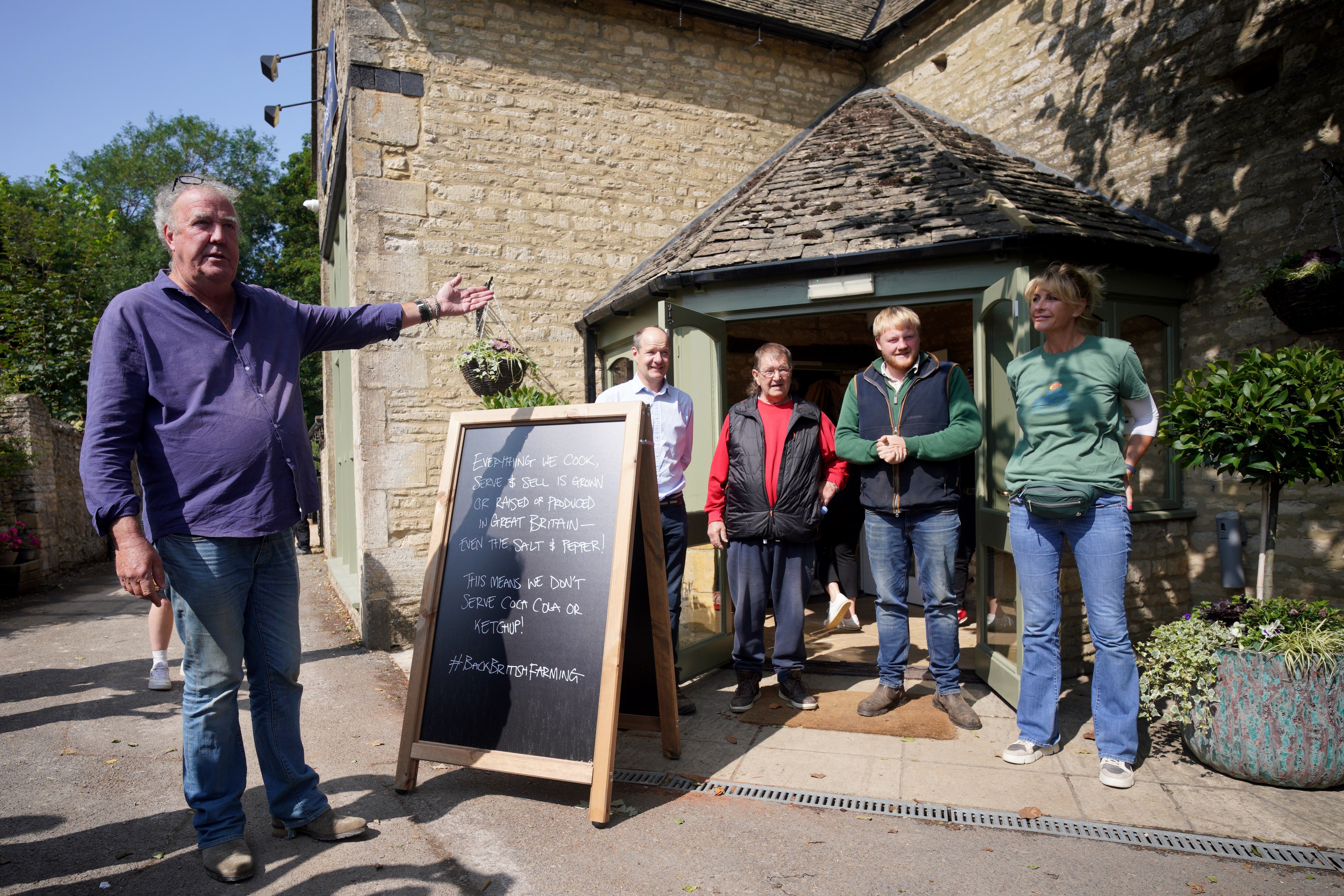 Far from over: Jeremy Clarkson has reinvented himself in his sixties as a farmer and now as a pub owner