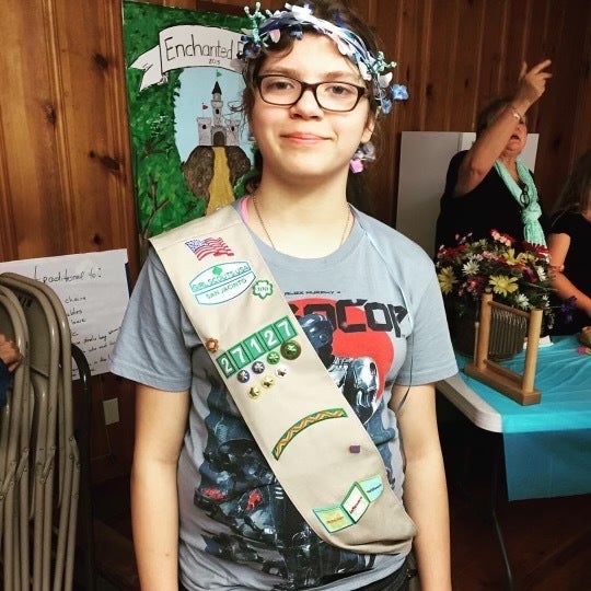 Kimberly Vaughan was proud to be a Girl Scout, her mom said