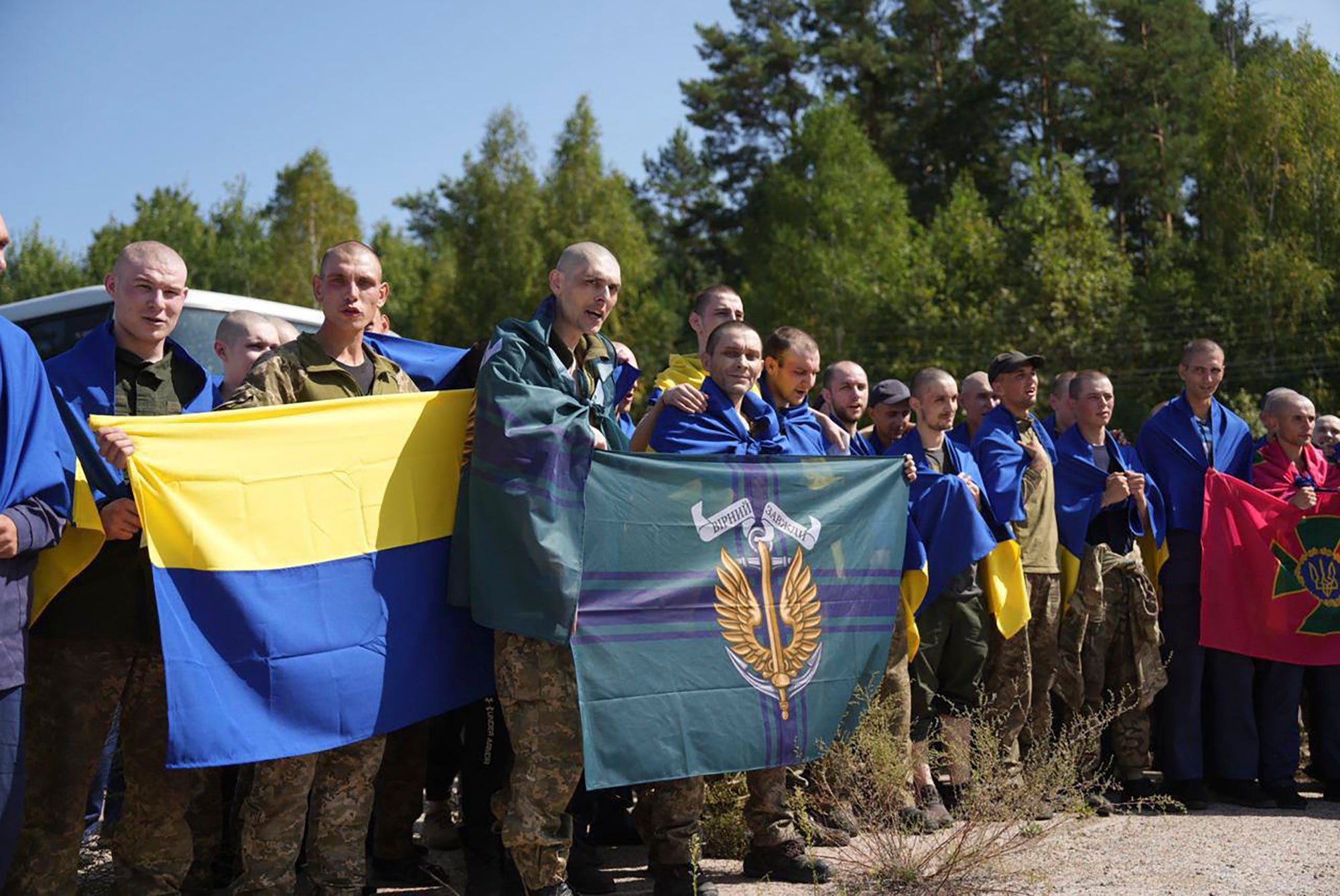 Many of the released Ukrainian prisoners were captured in the early months of the war