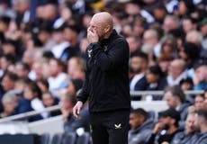 Sean Dyche calls Everton’s dramatic collapse ‘most frustrating’ defeat of career