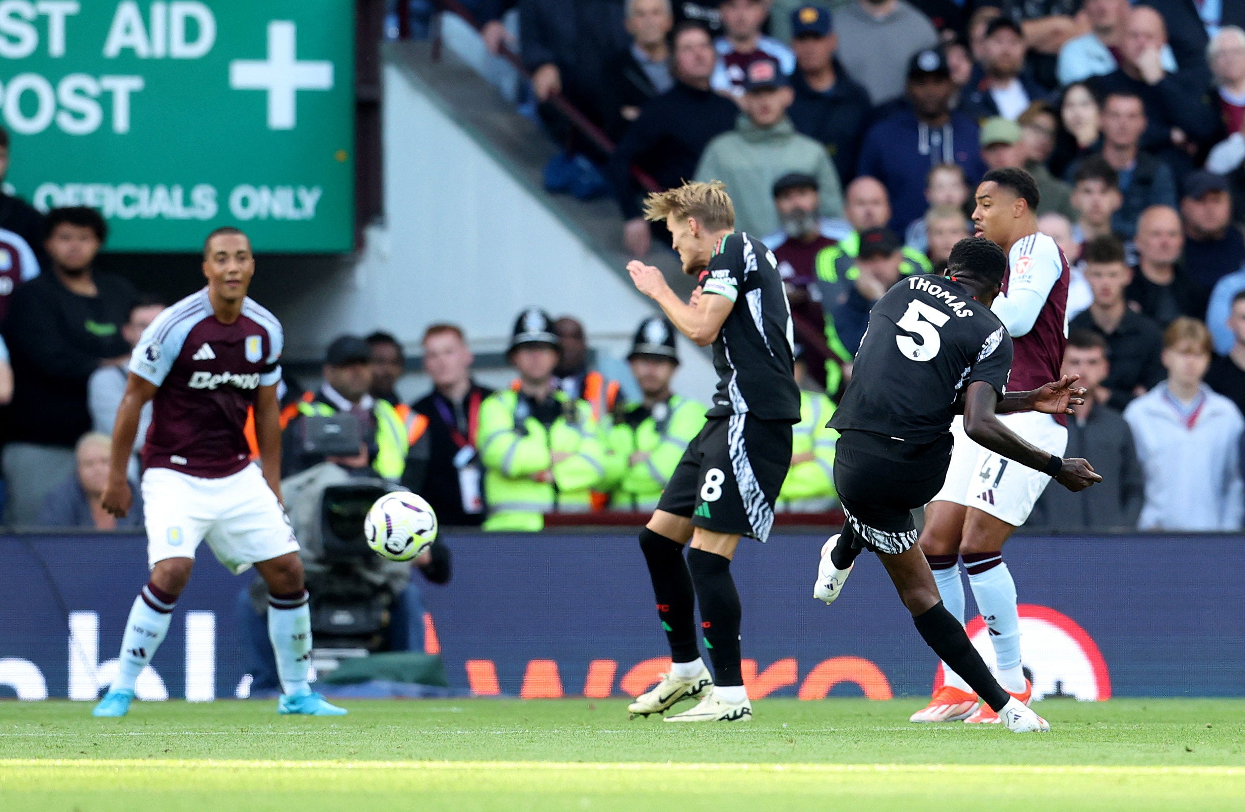 Thomas Partey added Arsenal’s second goal to secure the points for the Gunners