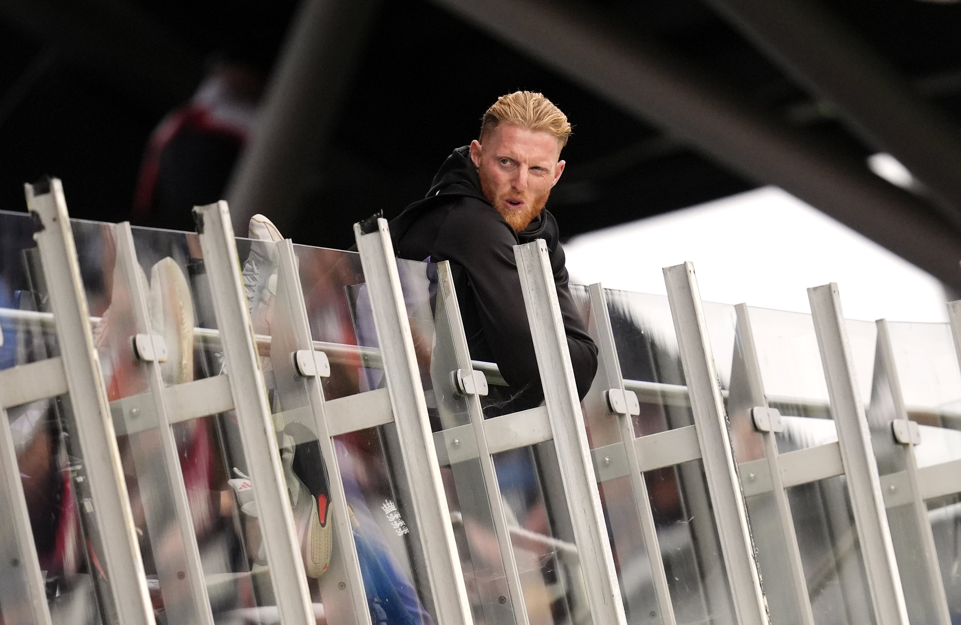 Injured Ben Stokes had to settle for a watching role throughout (Nick Potts/PA)