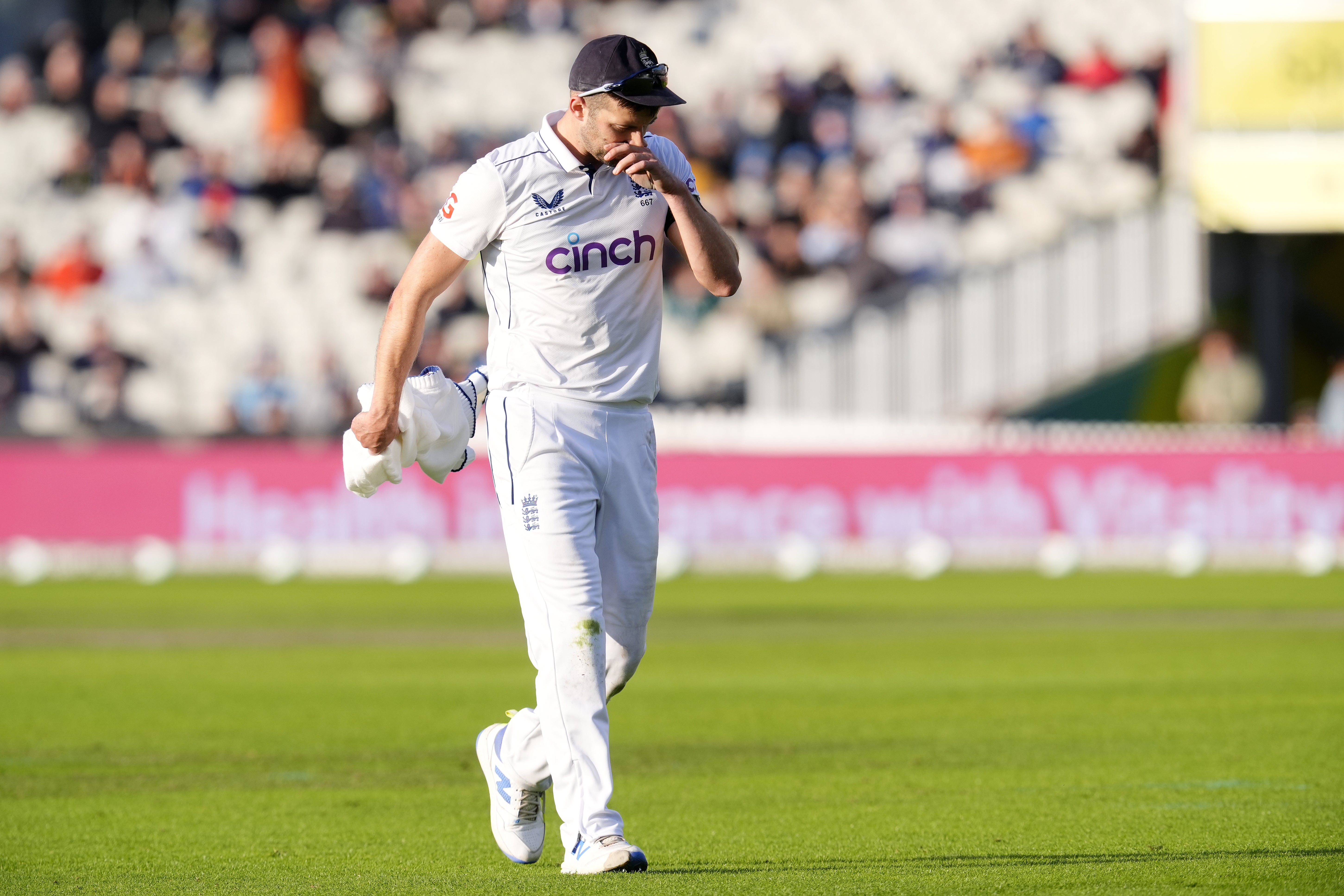 Mark Wood has a thigh issue (Nick Potts/PA)