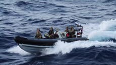 Moment £40m of cocaine seized from Caribbean Sea by Royal Navy warship