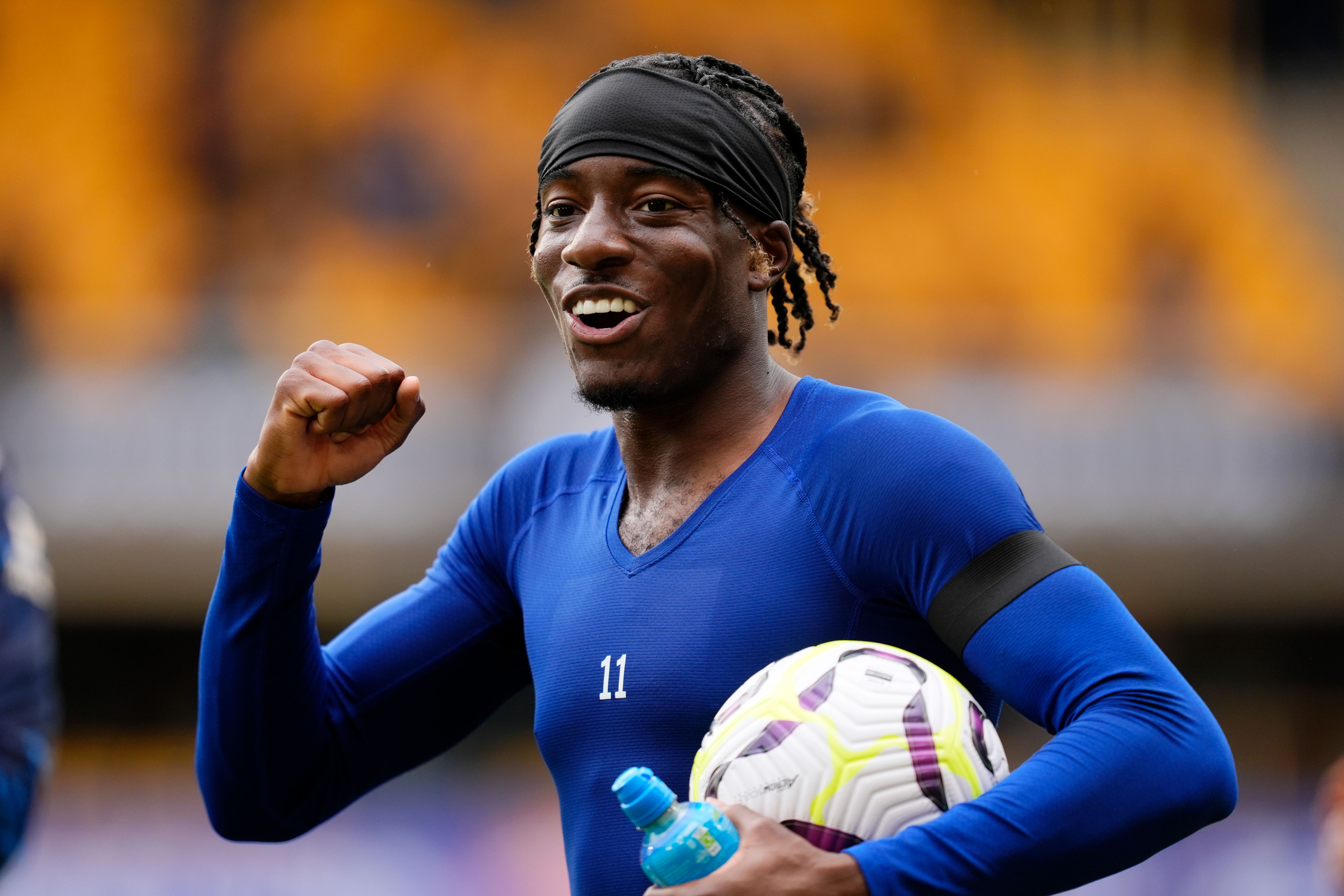 Noni Madueke scored a hat-trick at Molineux (Nick Potts/PA)