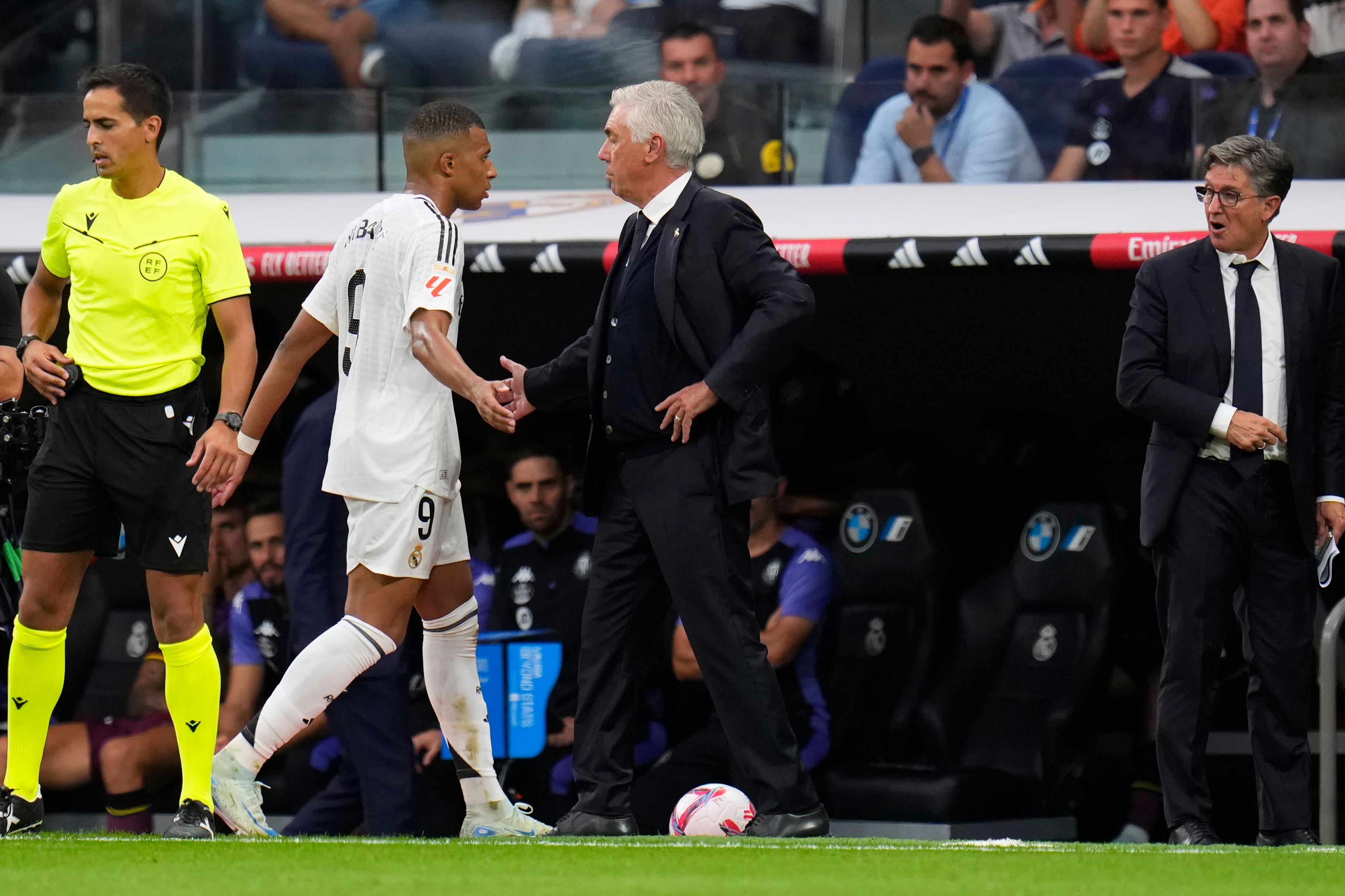 Real Madrid’s Kylian Mbappe is still awaiting his first LaLiga goal (Manu Fernandez/AP/PA)