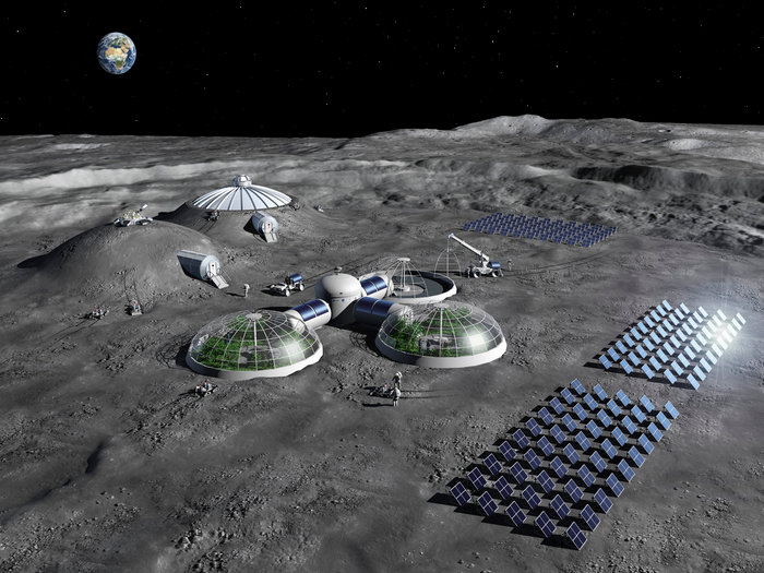 Artist’s impression of lunar base