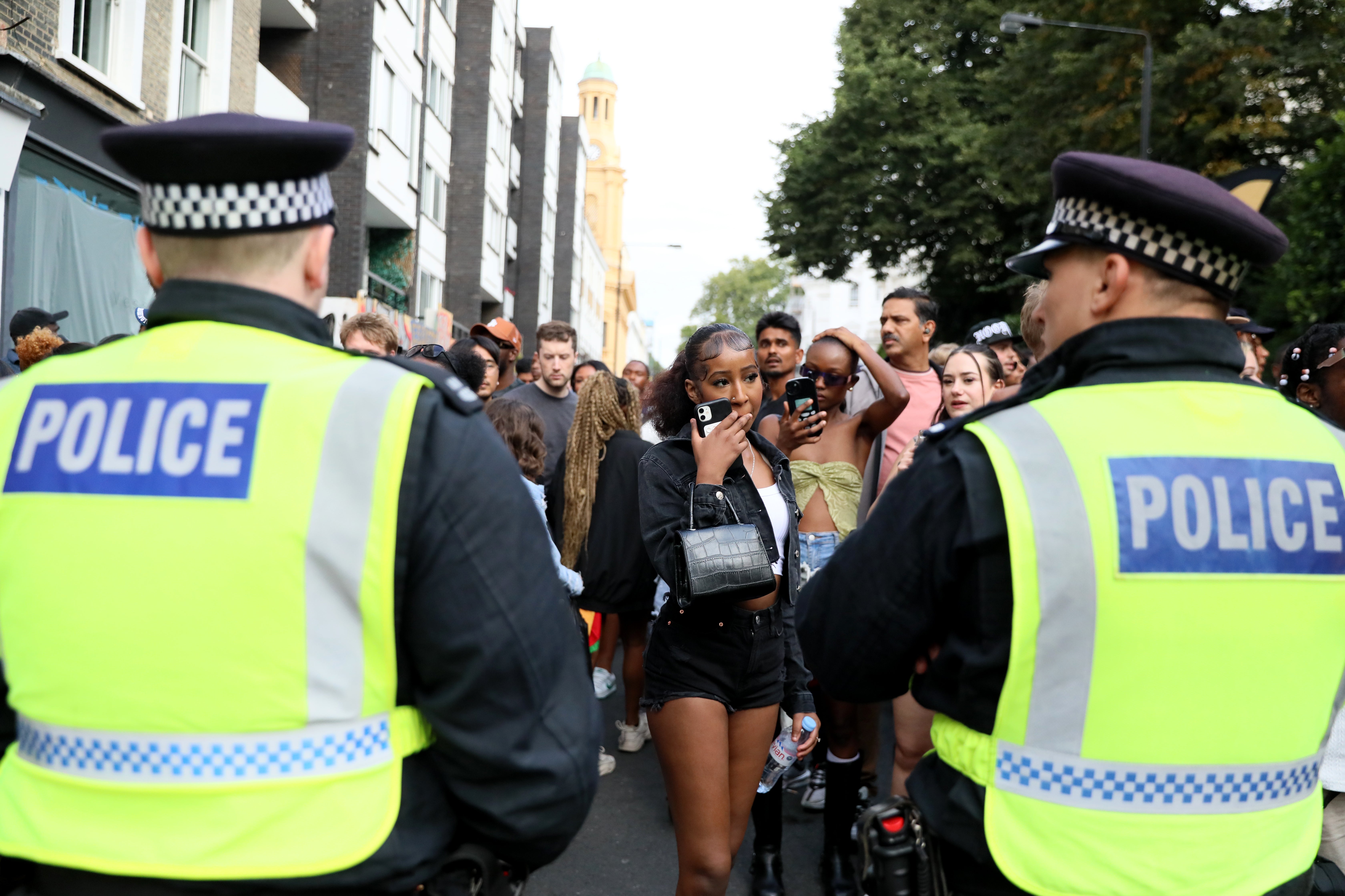 Met Officers on duty at Notting Hill Carnival 2024