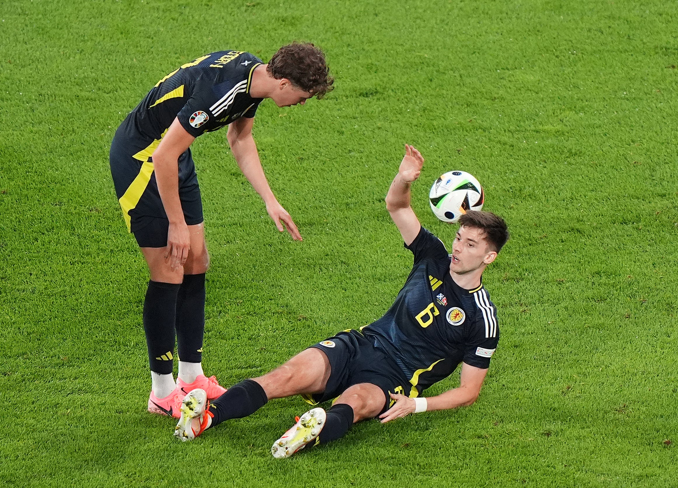 Kieran Tierney suffered an injury at the Euros