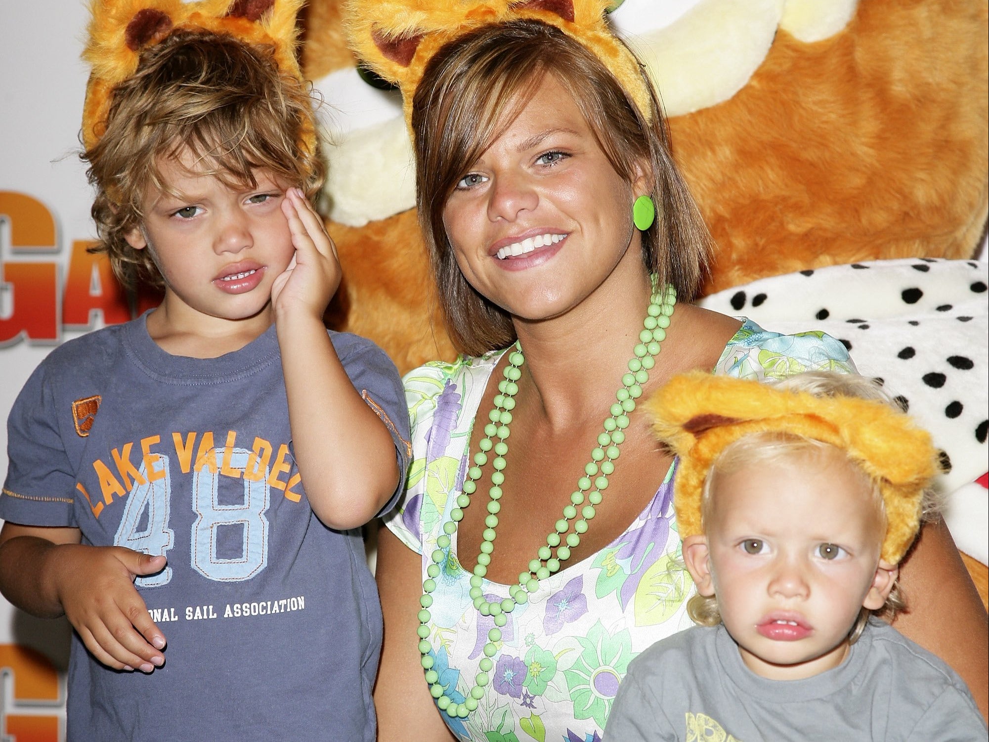 Jade Goody with her sons Bobby (left) and Freddie (right)