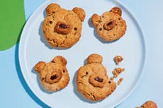 Peanut butter and oat bear cookies recipe