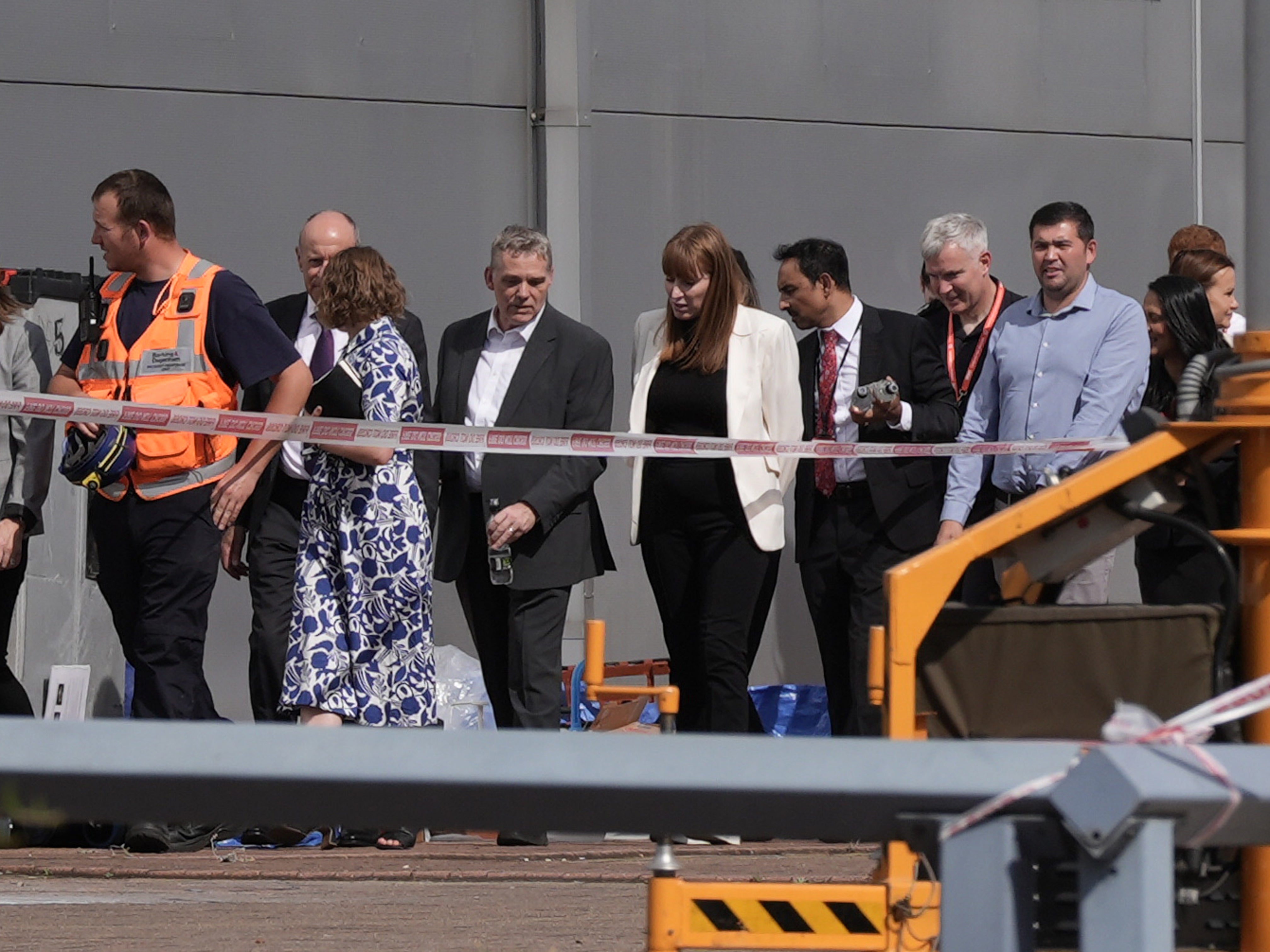 Deputy Prime Minister Angela Rayner visited the scene on Tuesday (Stefan Rousseau/PA)