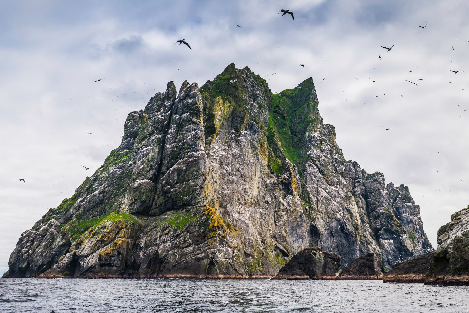 Volcanic archipelago St Kilda in Scotland is at risk of coastal flooding