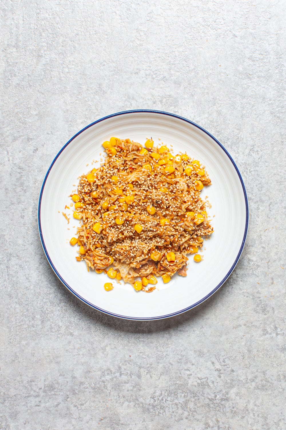 Indonesian-inspired fried rice with tuna, sweetcorn, and a kick of chili – a quick and budget-friendly dish