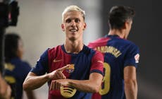 Dani Olmo reacts to ‘unparalleled’ emotion of scoring winner on Barcelona debut