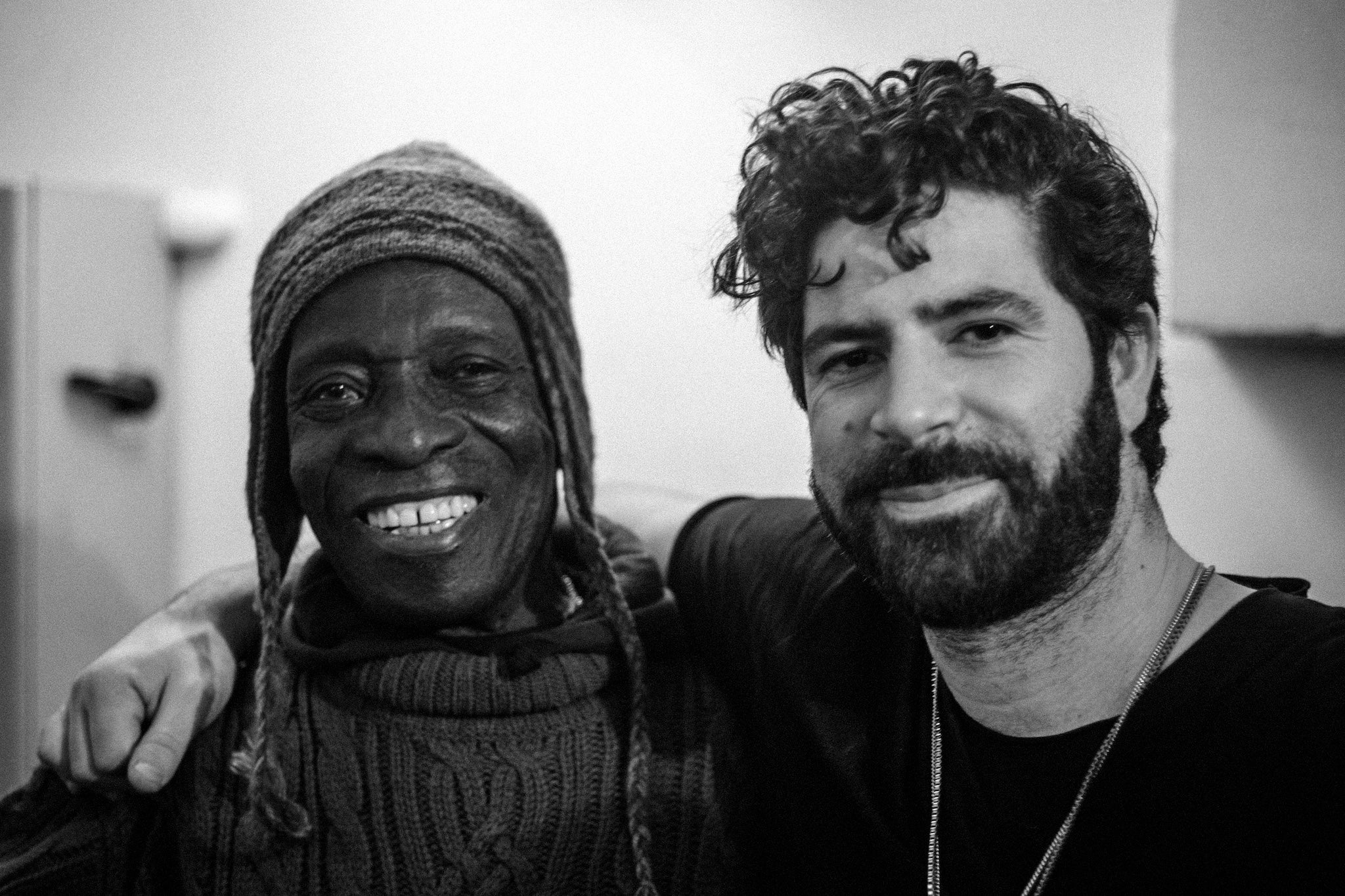 Drum legend Tony Allen with Philippakis