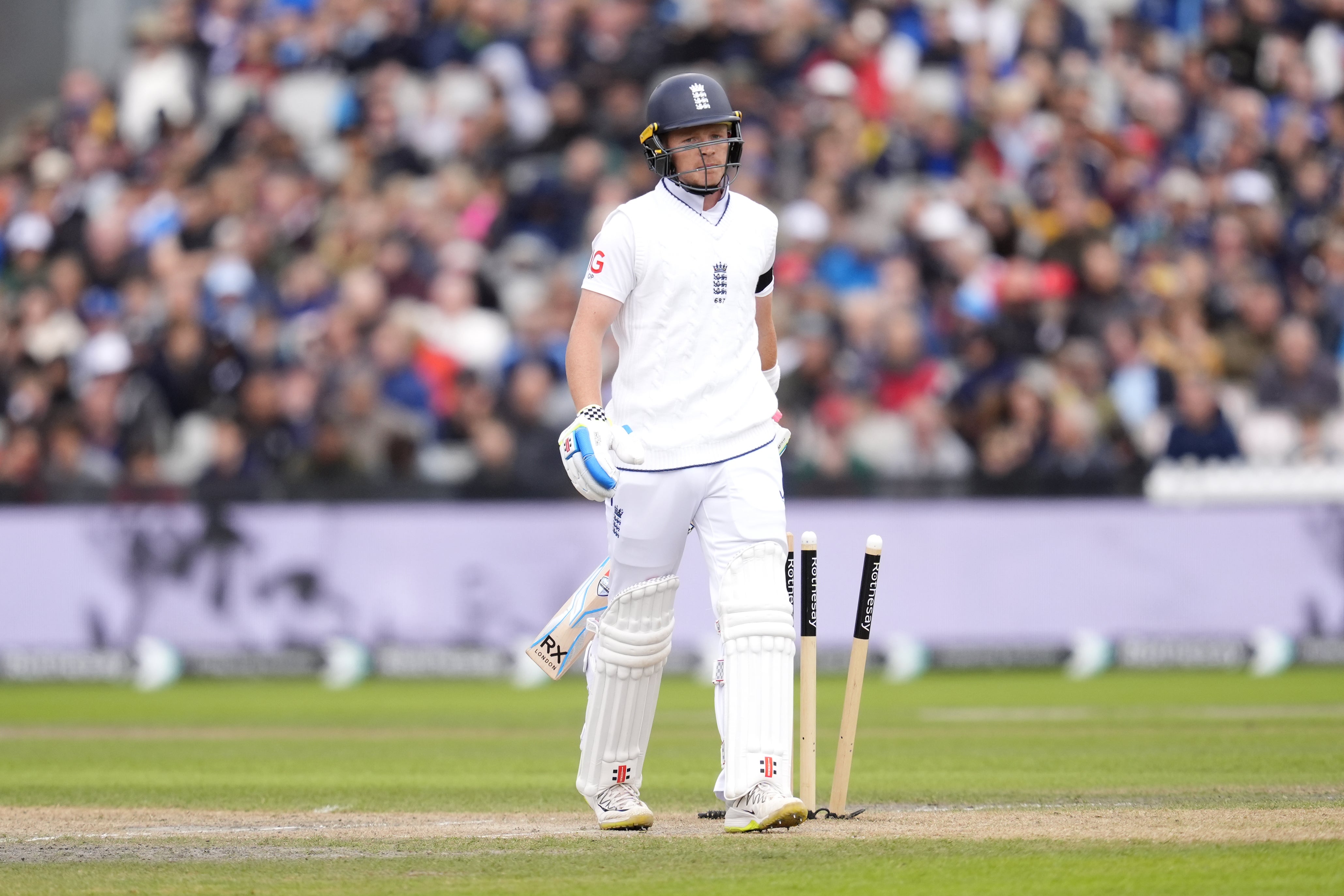 Ollie Pope struggled with the bat at Old Trafford