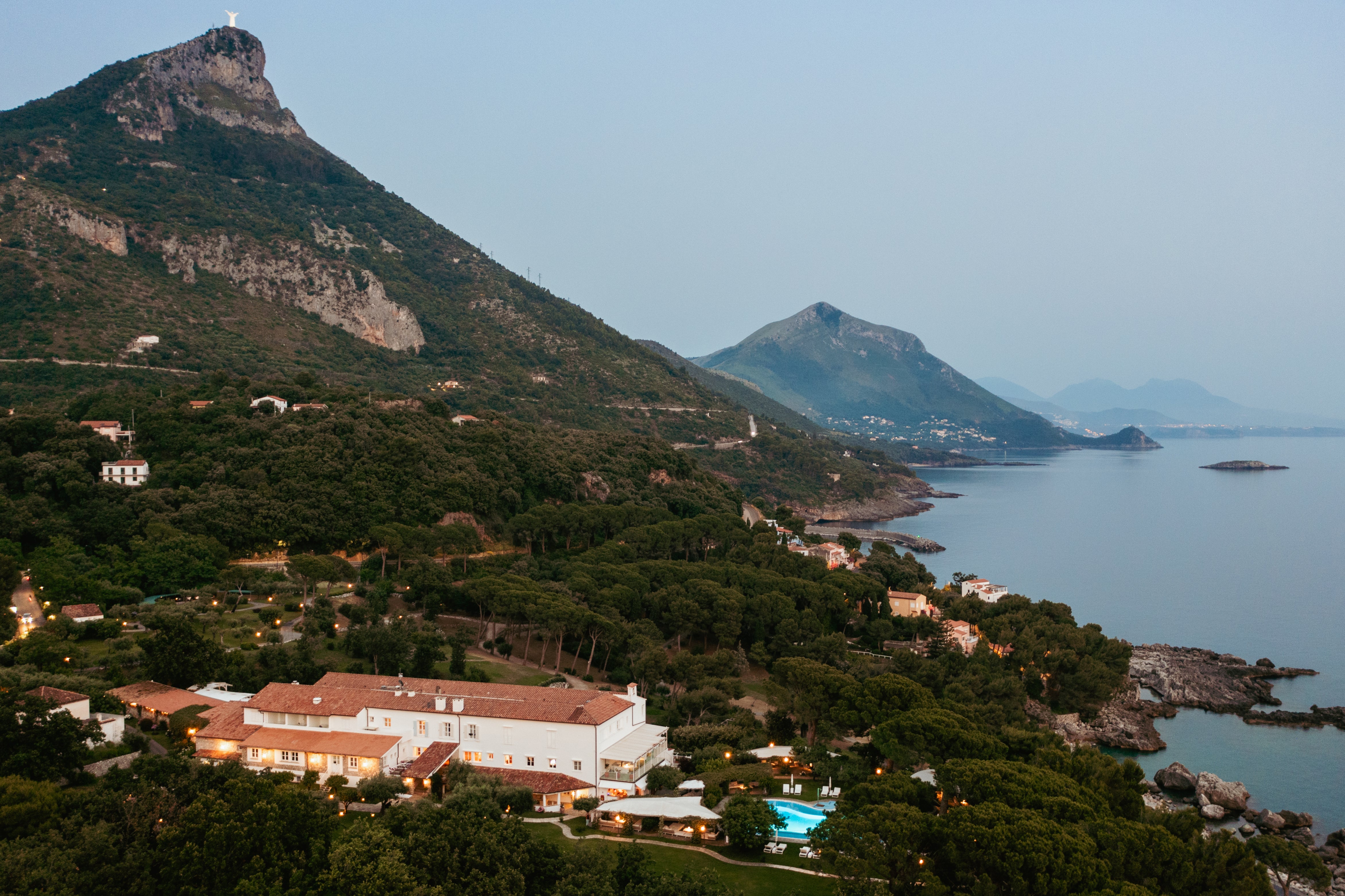 Hotel Santavenere sits in Maratea’s lush greenery along the coast