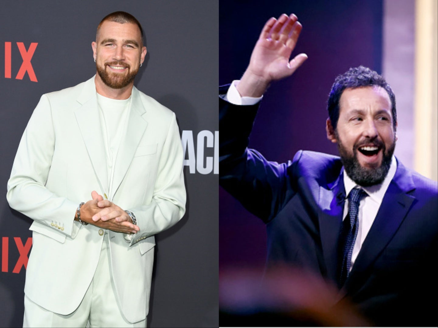 Travis Kelce and Adam Sandler gush over Taylor Swift