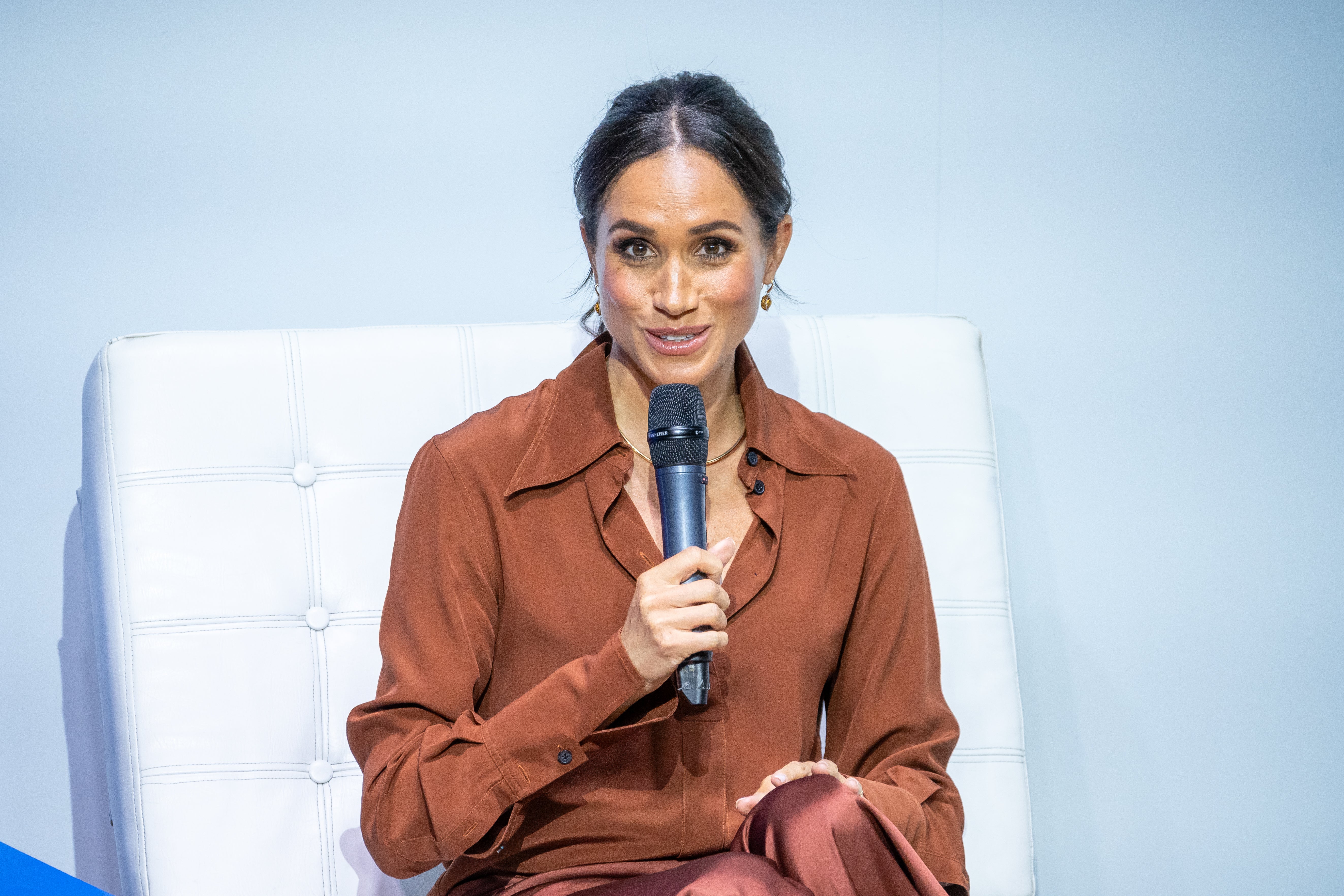 Meghan, Duchess of Sussex, speaks onstage at EAN University