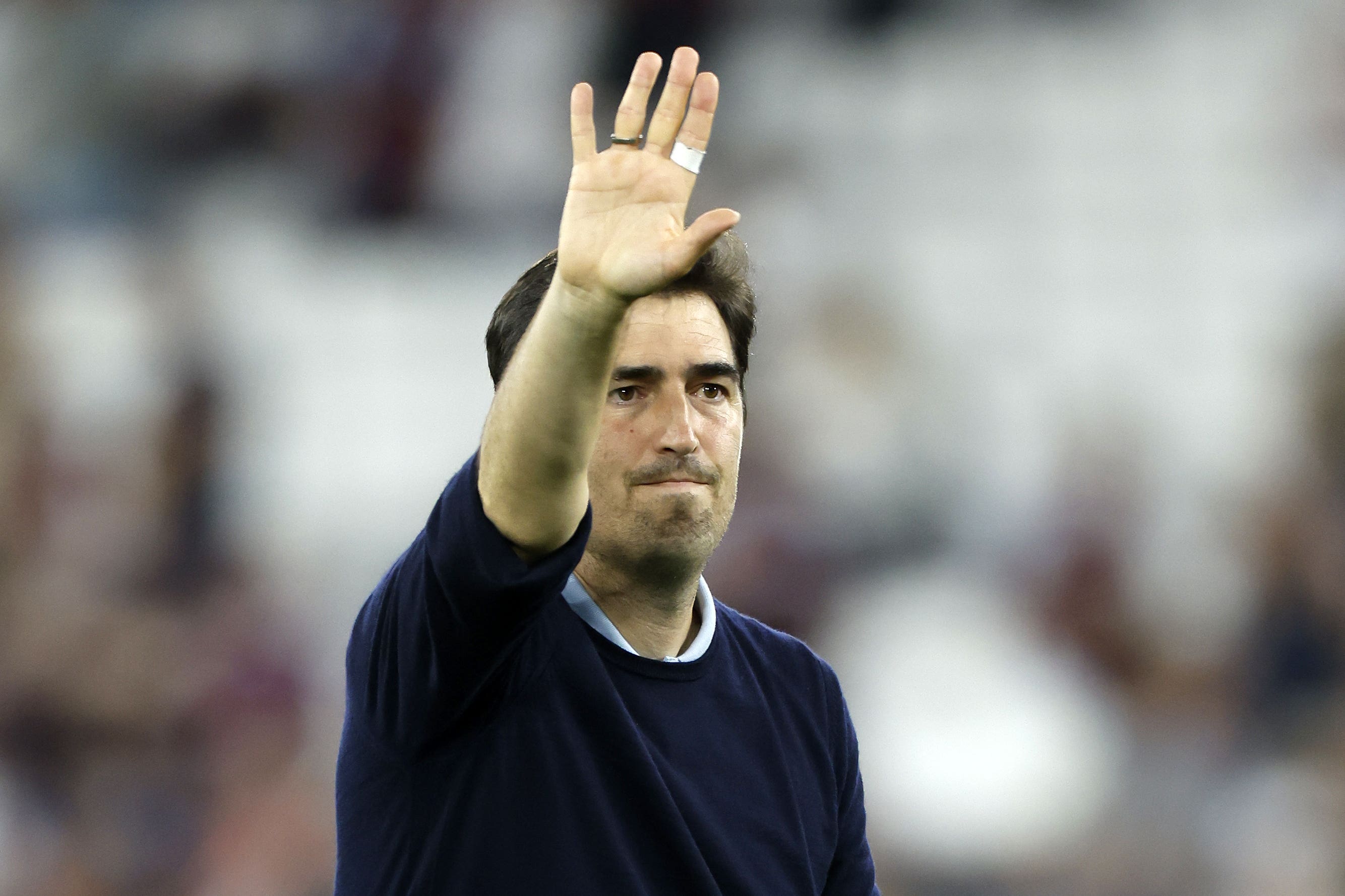 Bournemouth manager Andoni Iraola was unimpressed that West Ham’s winner stood (Nigel French/PA)