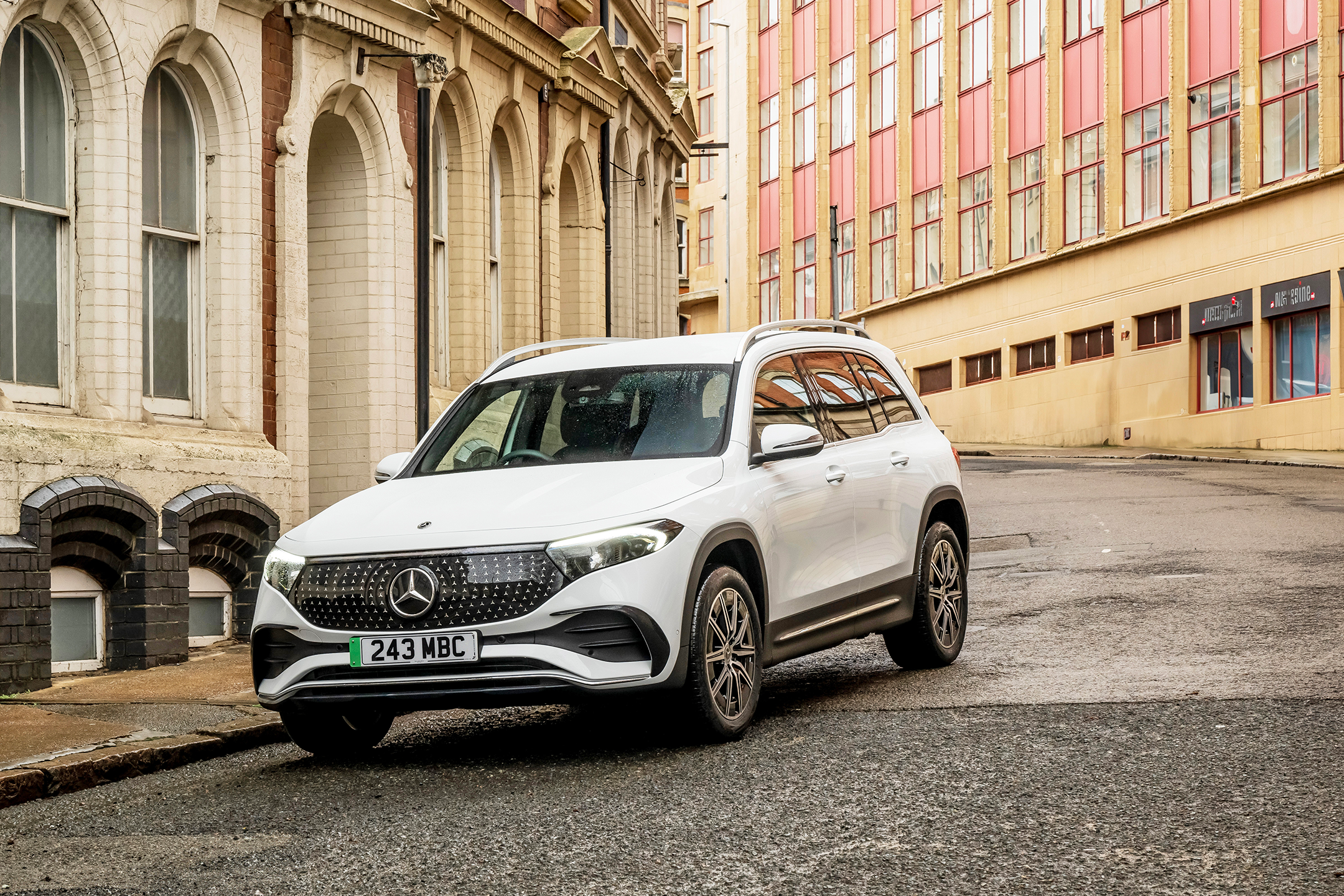 The 2024 Mercedes-Benz EQB easily handled a suitcase-laden Heathrow run