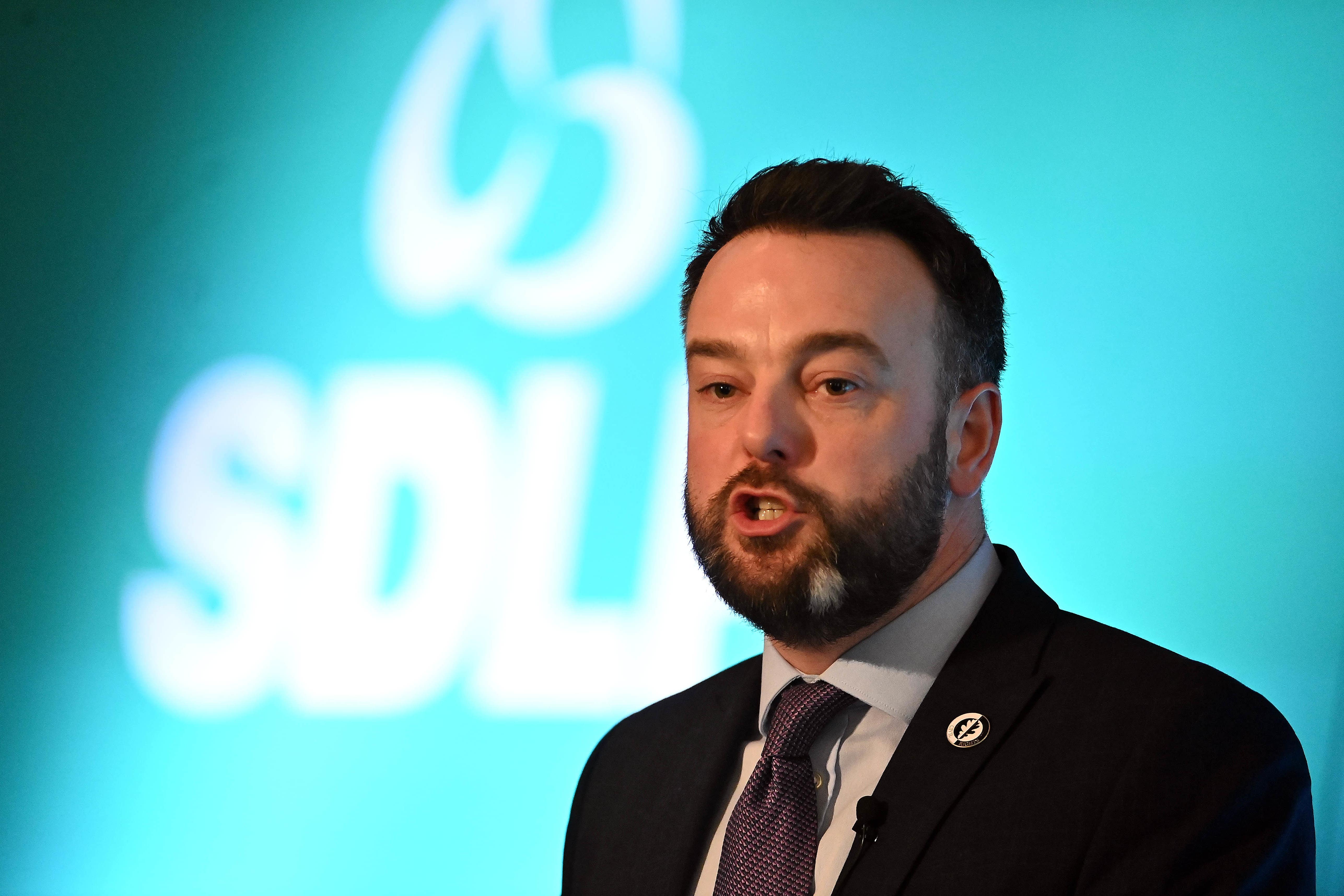 Colum Eastwood has resigned as leader of the SDLP (Oliver McVeigh/PA)