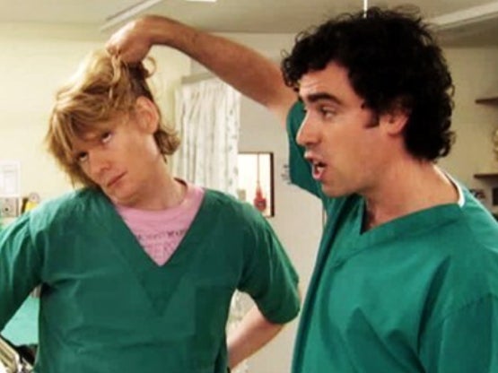 Julian Rhind-Tutt and Stephen Mangan in ‘Green Wing’