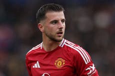 Man United learn extent of Mason Mount’s latest injury with attacker set to miss Liverpool clash