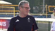 Starmer jokes about staying in ‘chilled’ Paris as he meets Team GB Paralympians