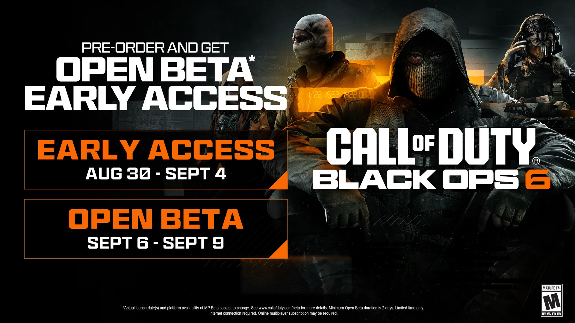 Call of Duty: Black Ops 6 beta times