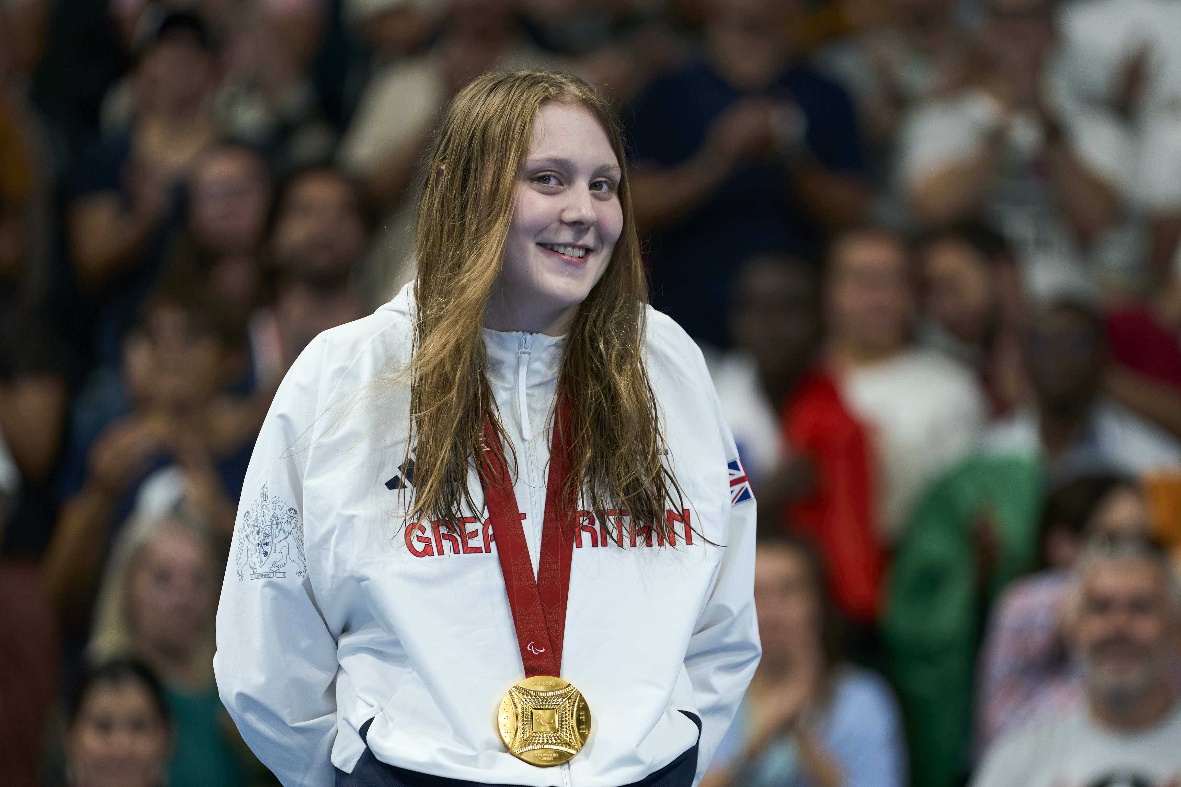 Poppy Maskill, 19, won Great Britain’s first gold medal of the Paris 2024 Paralympic Games on Thursday (ParalympicsGB/PA)