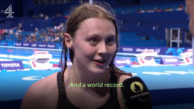 <p>Teenager Poppy Maskill’s adorable reaction after winning Team GB’s first Paralympic gold medal.</p>