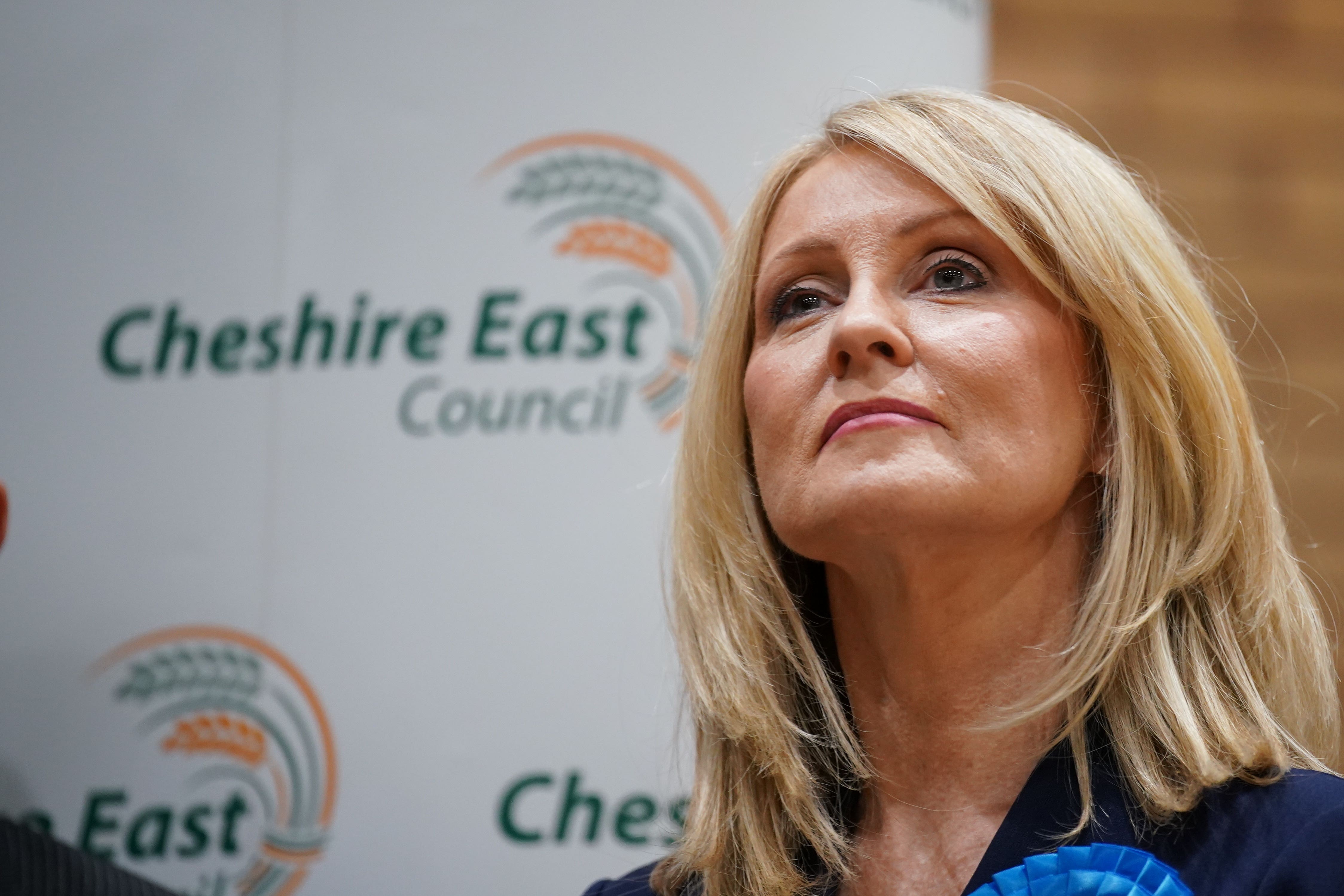 Esther McVey at the count for the Tatton constituency in the 2024 General Election. Picture date: Friday July 5, 2024. (Peter Byrne/PA)