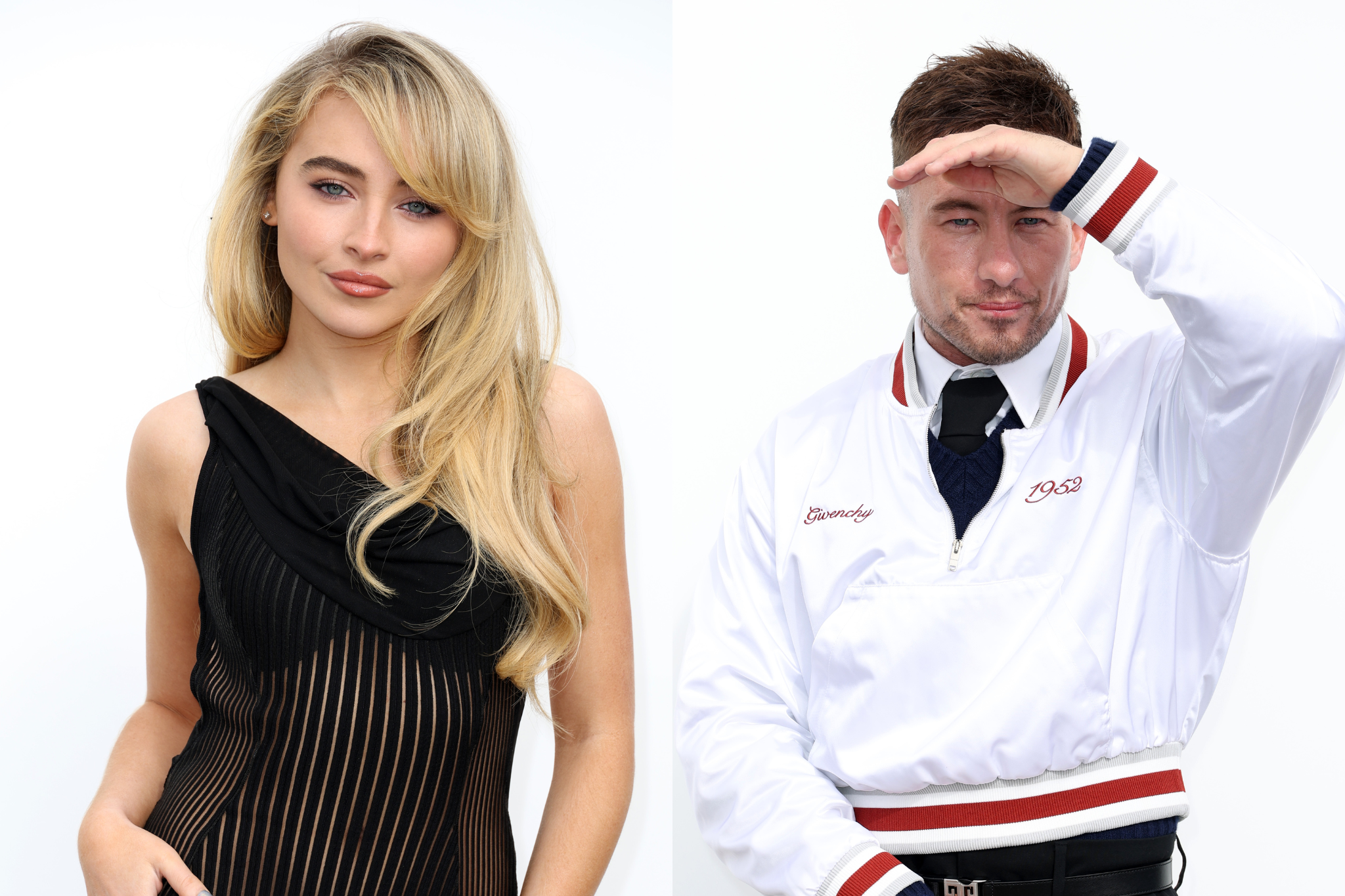 Sabrina Carpenter and Barry Keoghan at Givenchy’s Spring-Summer 2024 show in Paris