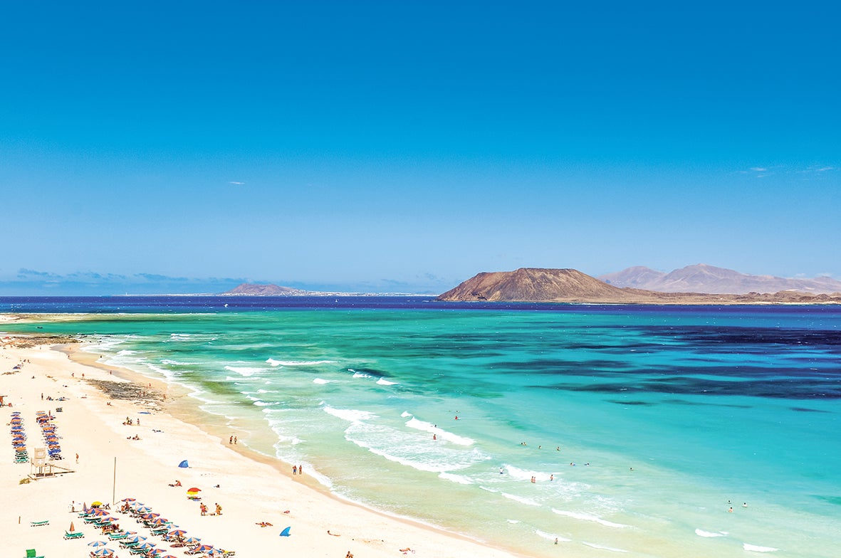 Golden sands and shimmering blue waters: Fuerteventura has the sort of dreamy coastline that keeps beach-lovers returning year after year