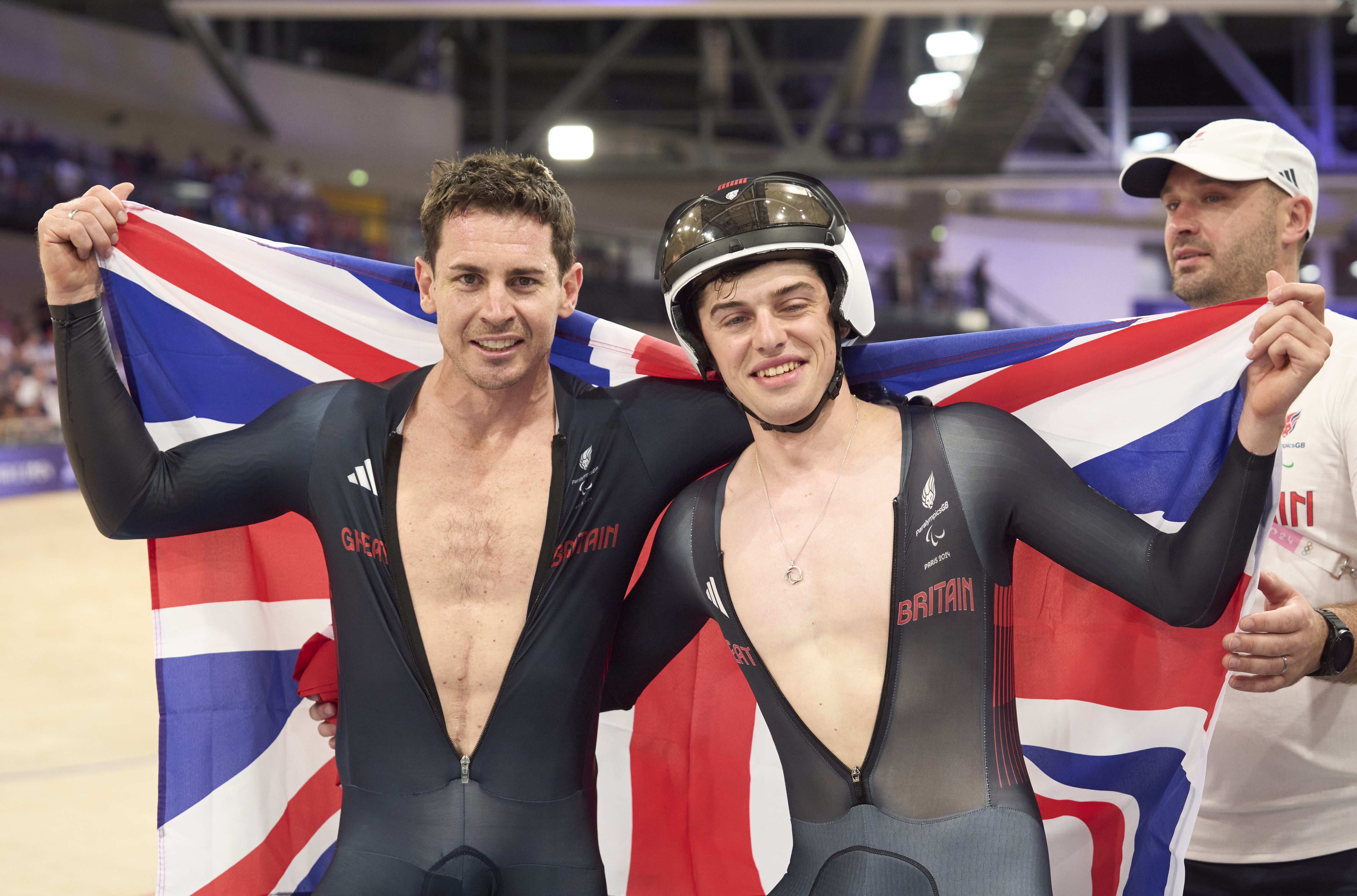 Jaco van Gass (left) and Fin Graham won gold and silver (ParalympicsGB handout/PA)