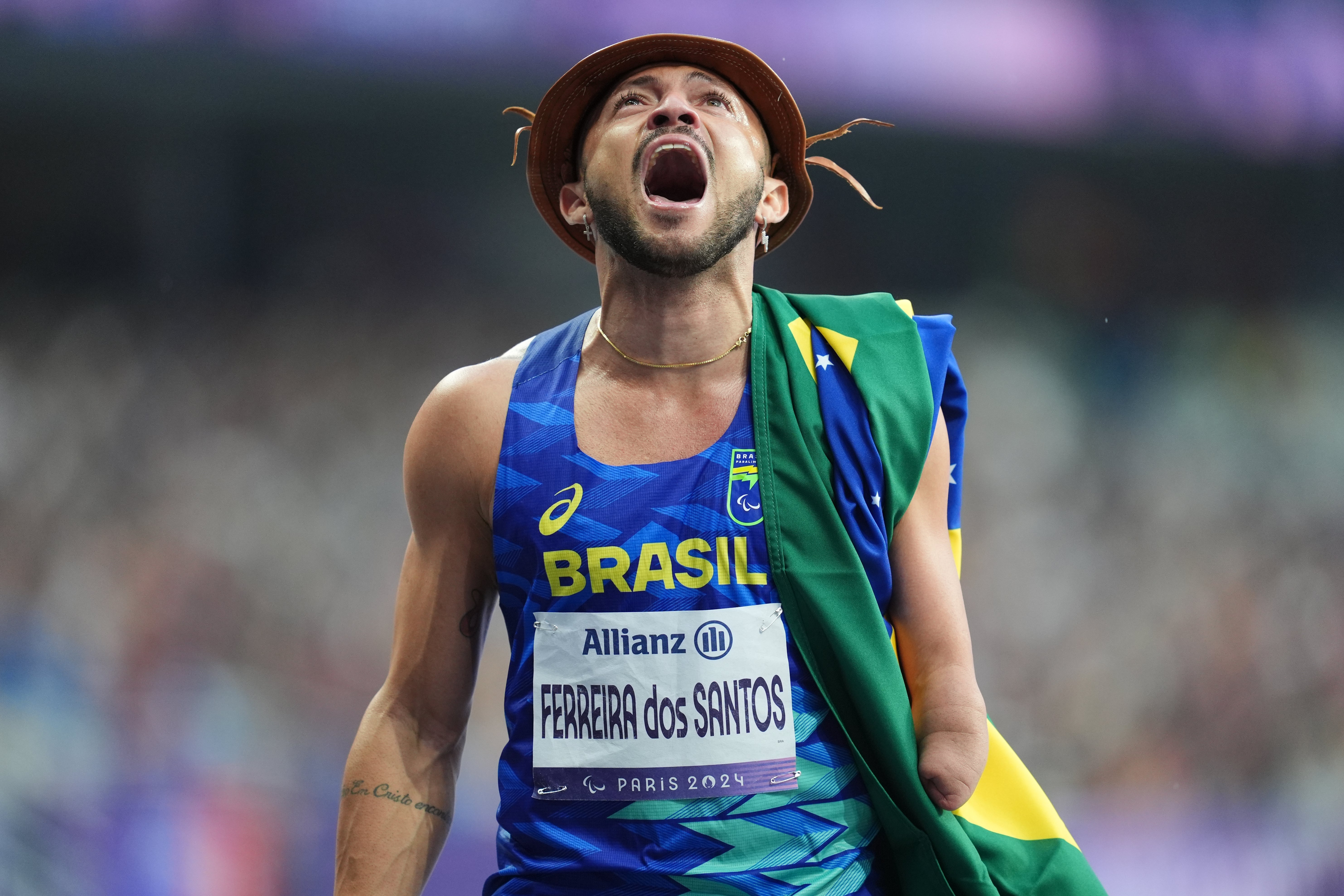 Petrucio Ferreira celebrates after winning the final