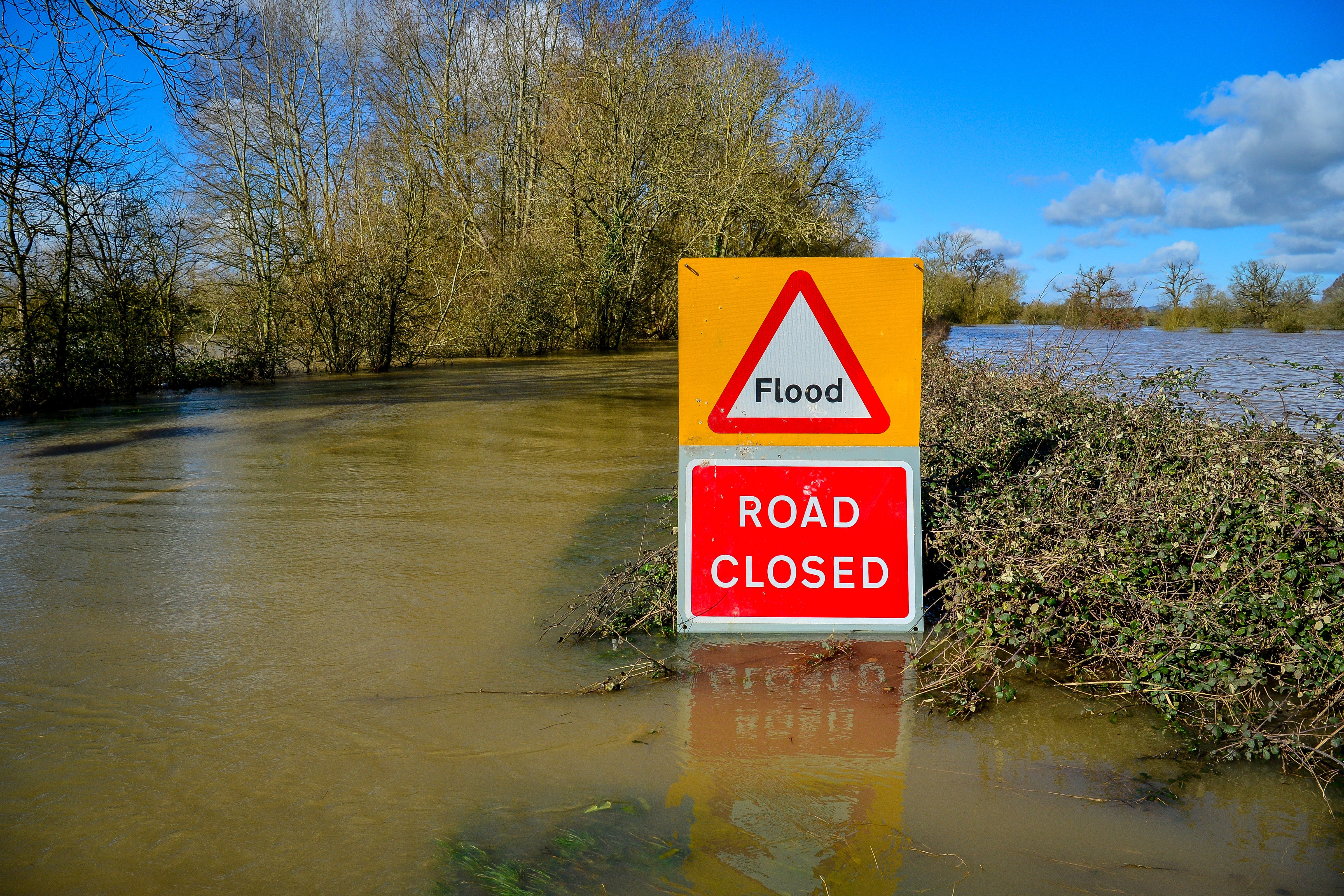 Flood water alert in Gloucestershire (Ben Birchall/PA)