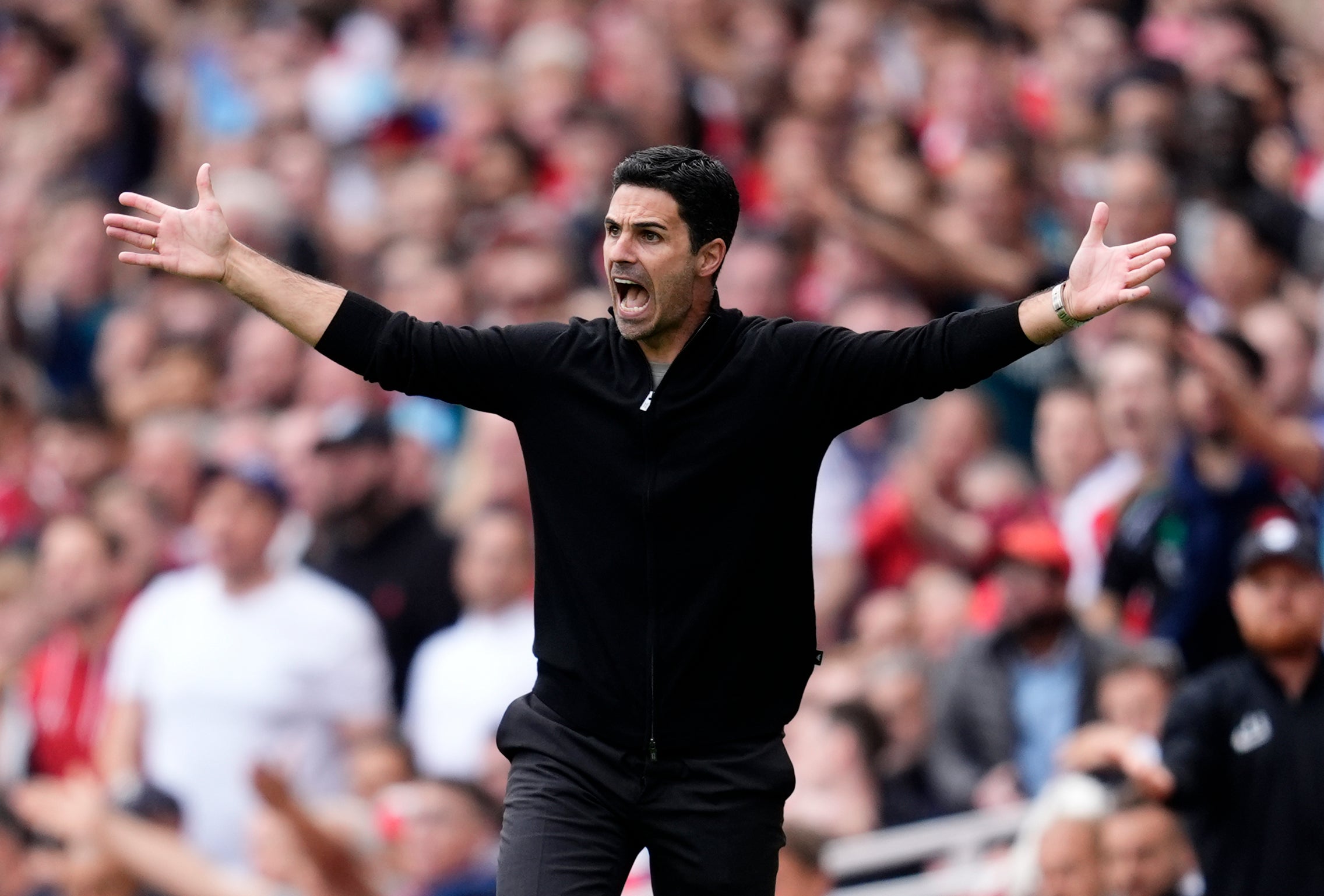 Mikel Arteta says the decision to send Rice off completely changed the game.