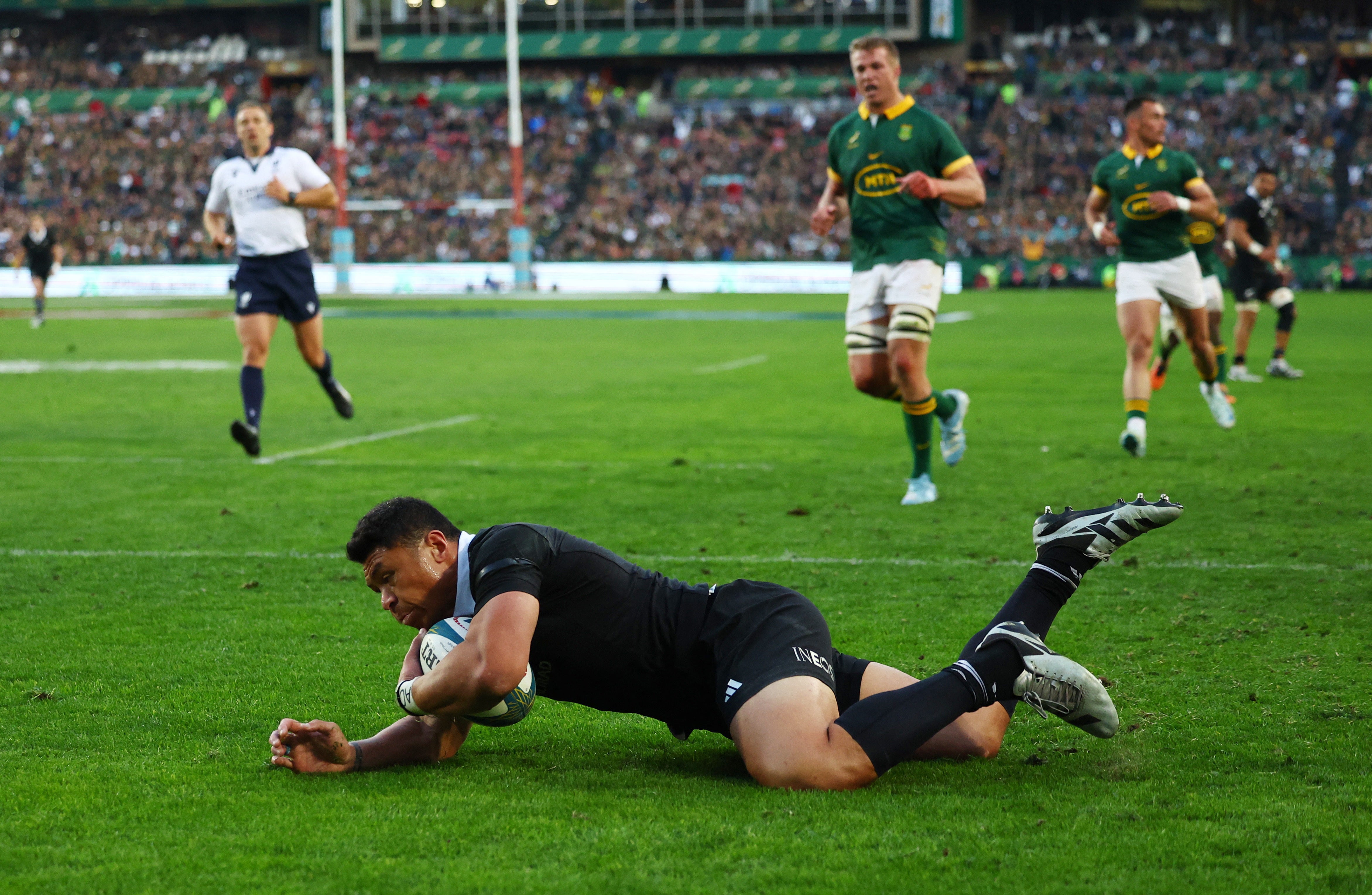 New Zealand opened up a strong lead but the Springboks fought back