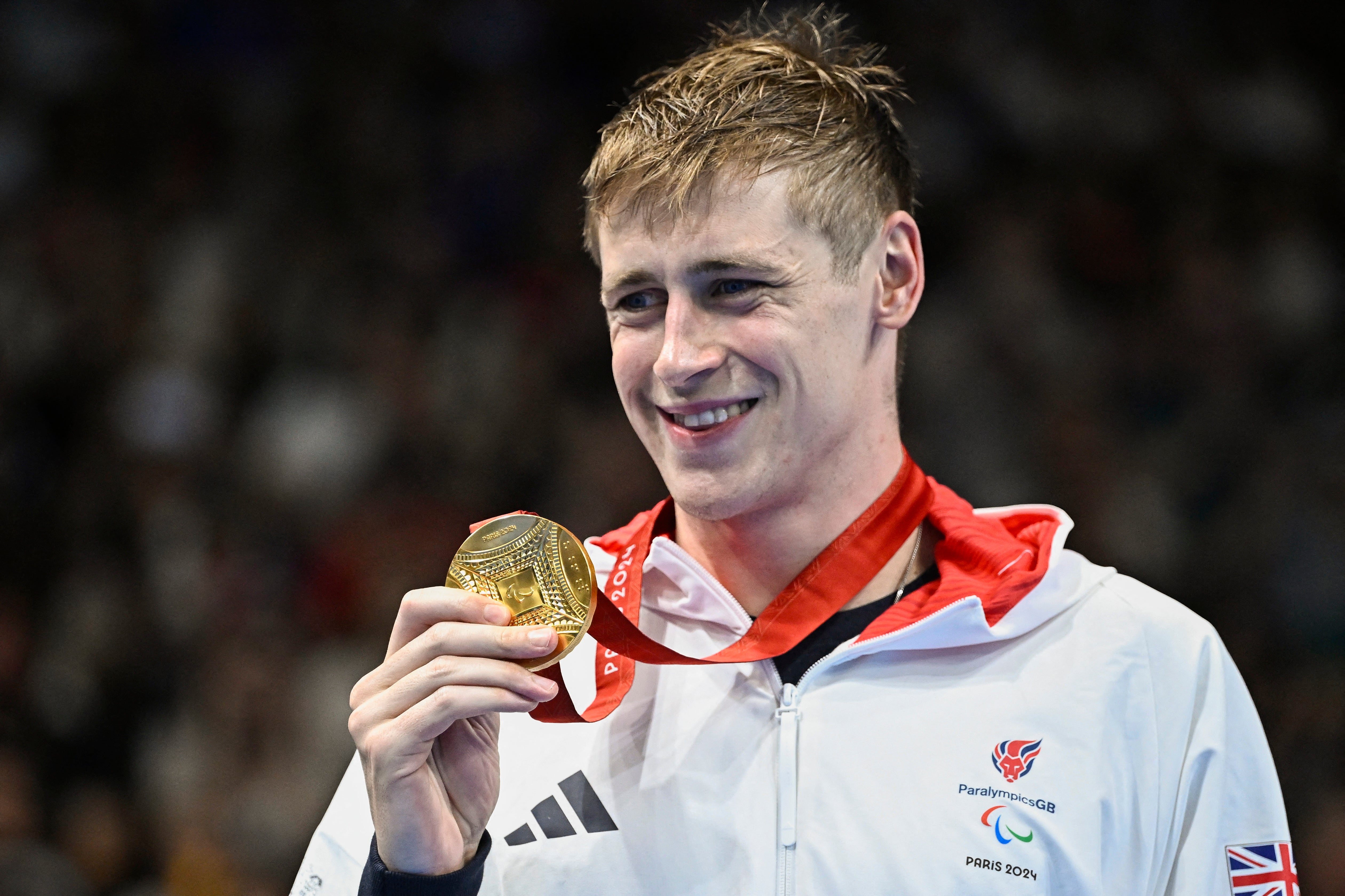 Stephen Clegg started the gold rush in the pool by winning the men’s S12 100m backstroke